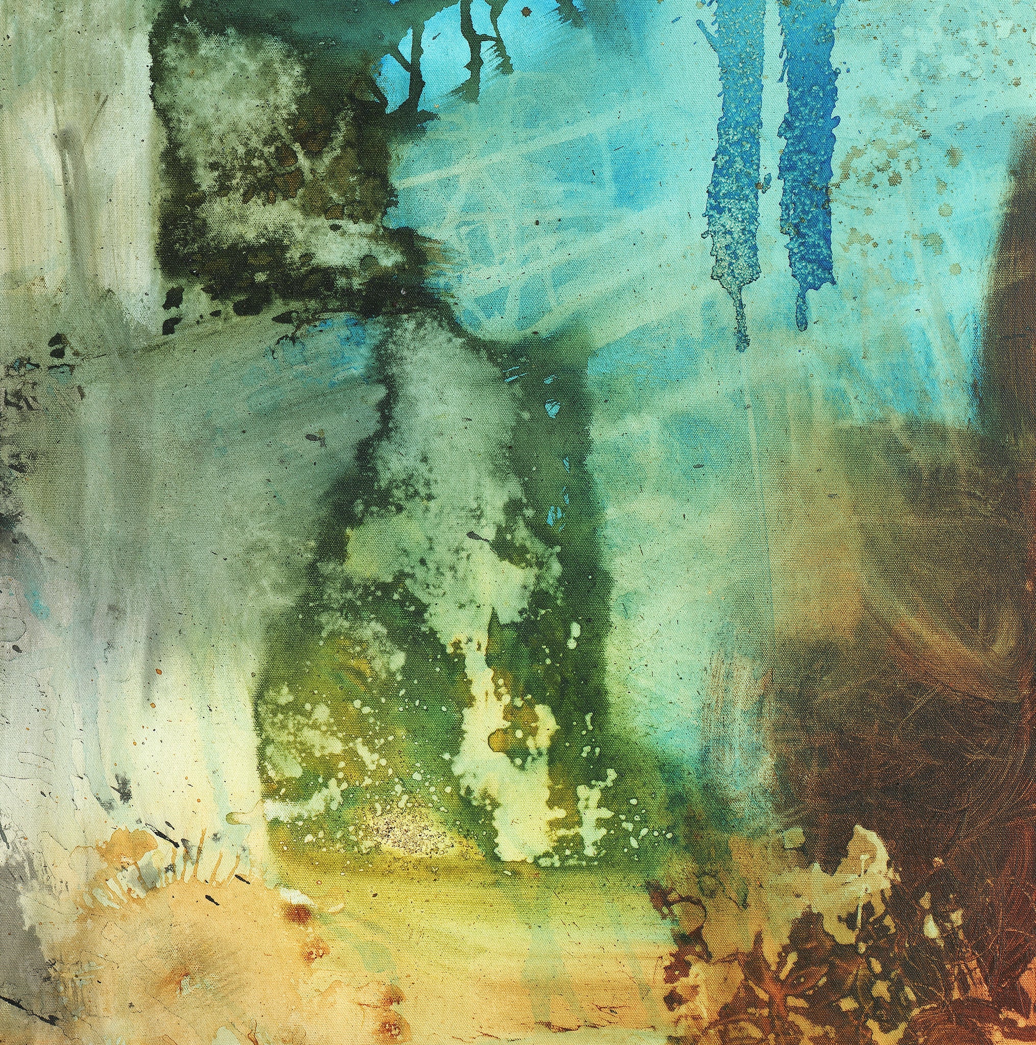 Abstract Art Prints on Canvas. Earthy , raw, muted abstract art prints