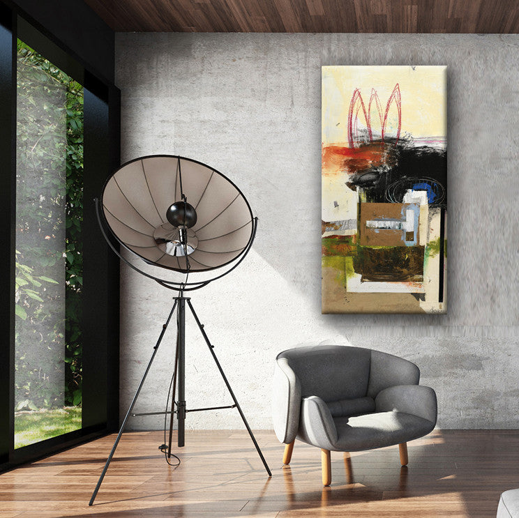 MIXED MEDIA ART Canvas Print of You and Whose Army