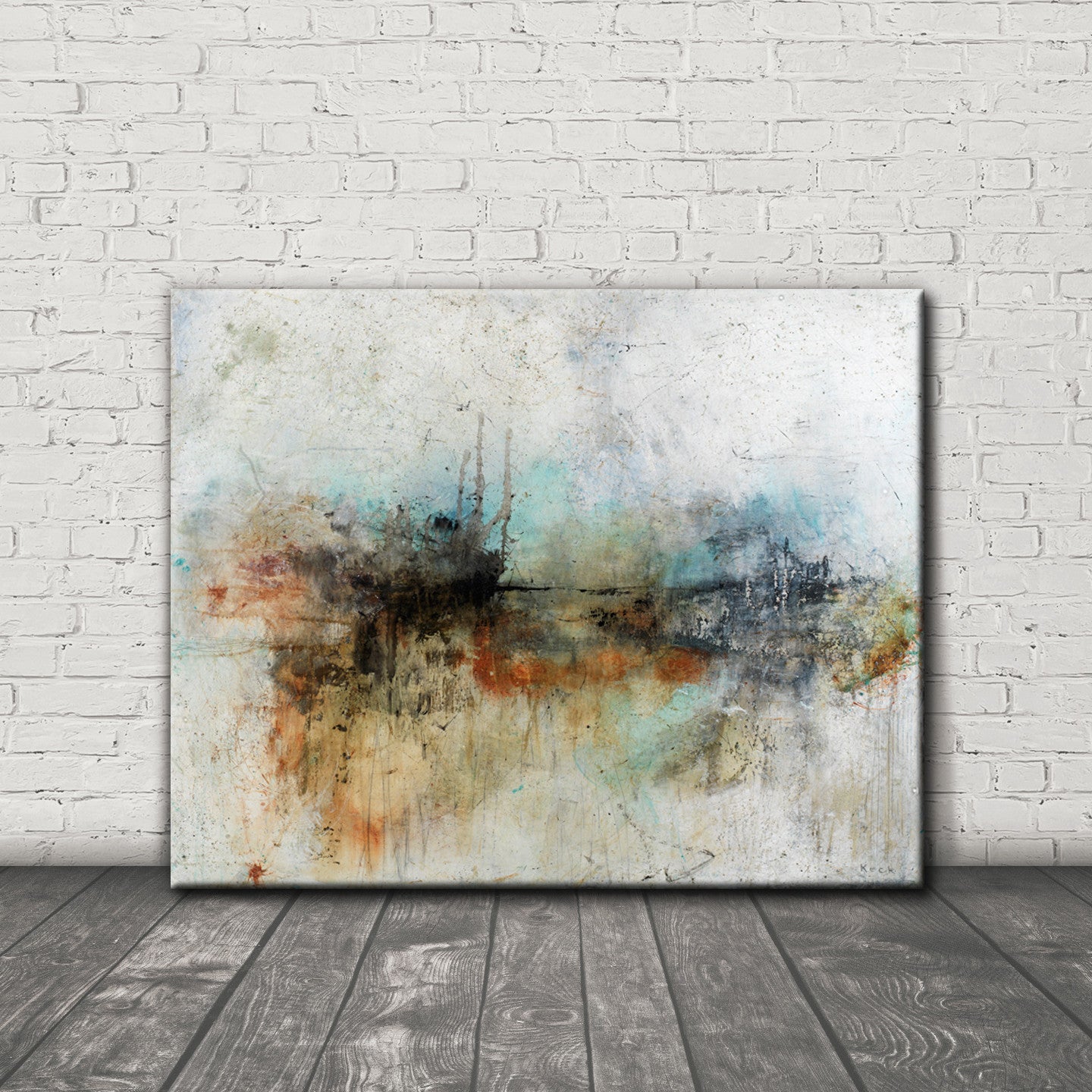 Organic, Raw & Moody<br> <br>Abstract Art Canvas Print<br> If It's Not One Thing It's Another
