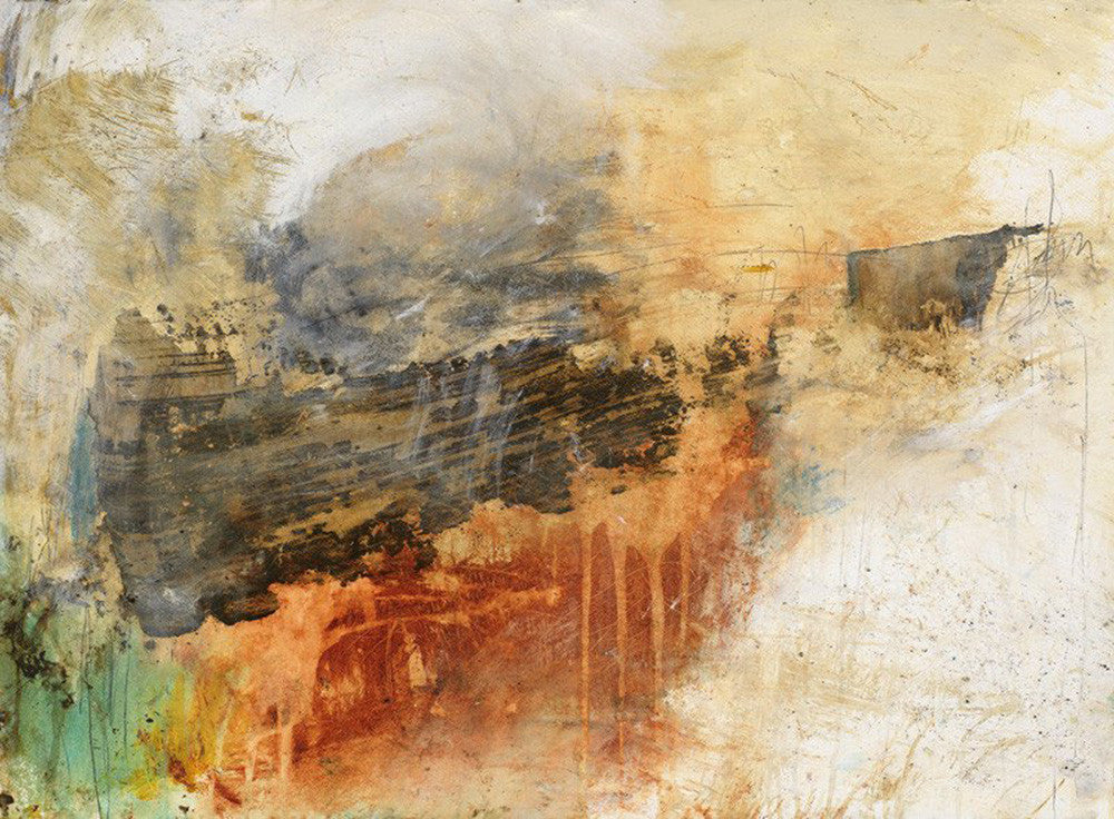 Muted, abstract art prints on canvas. Earthtone abstract art prints on canvas. 