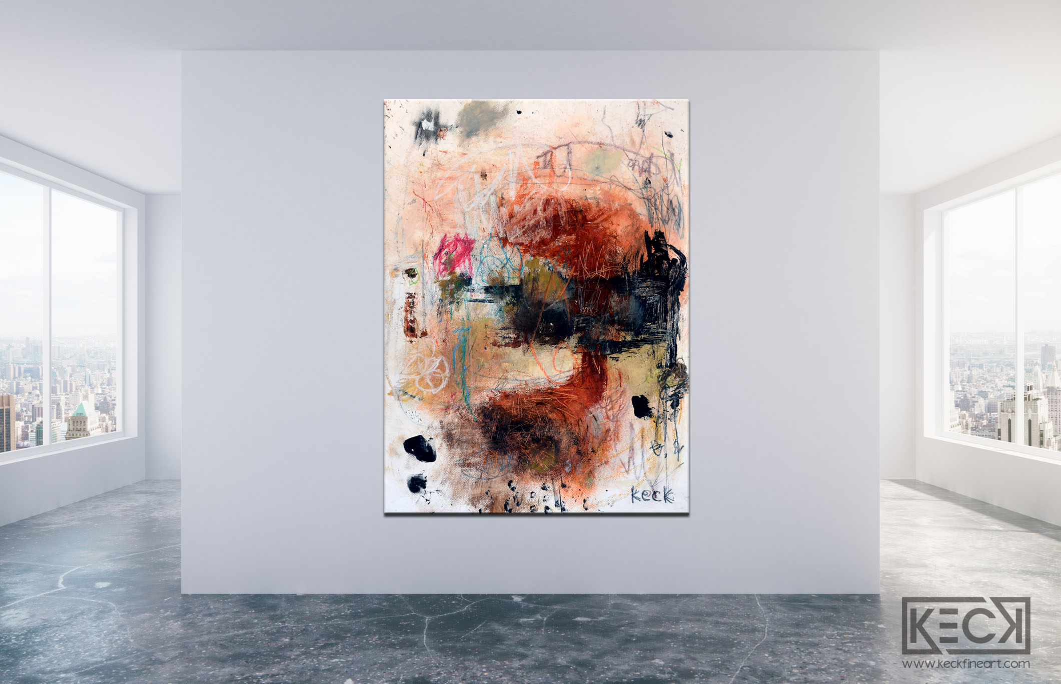 Michel Keck Abstract Art Installation