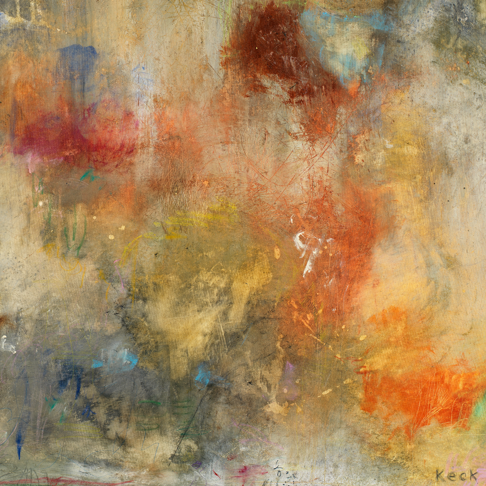 Expressive and raw abstract art prints full of color and energy.  Canvas art prints of abstract artist Michel Keck.