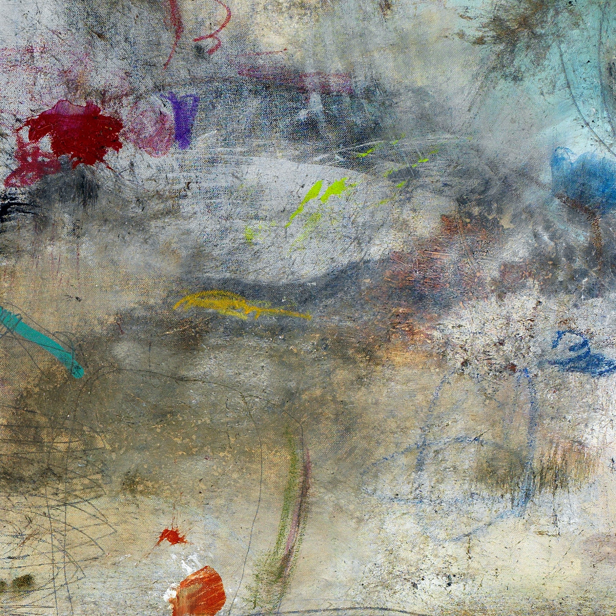 Colorful, raw and expressive abstract art prints on canvas or paper.  Huge selection of abstract art prints by Michel Keck.