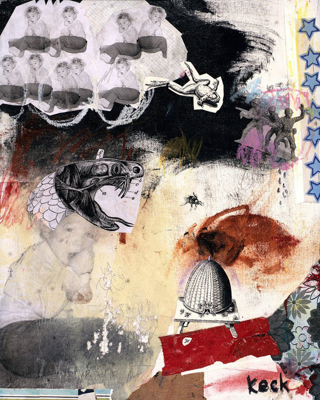 Collage Art Print<br>On Canvas<br> Defense Mechanism