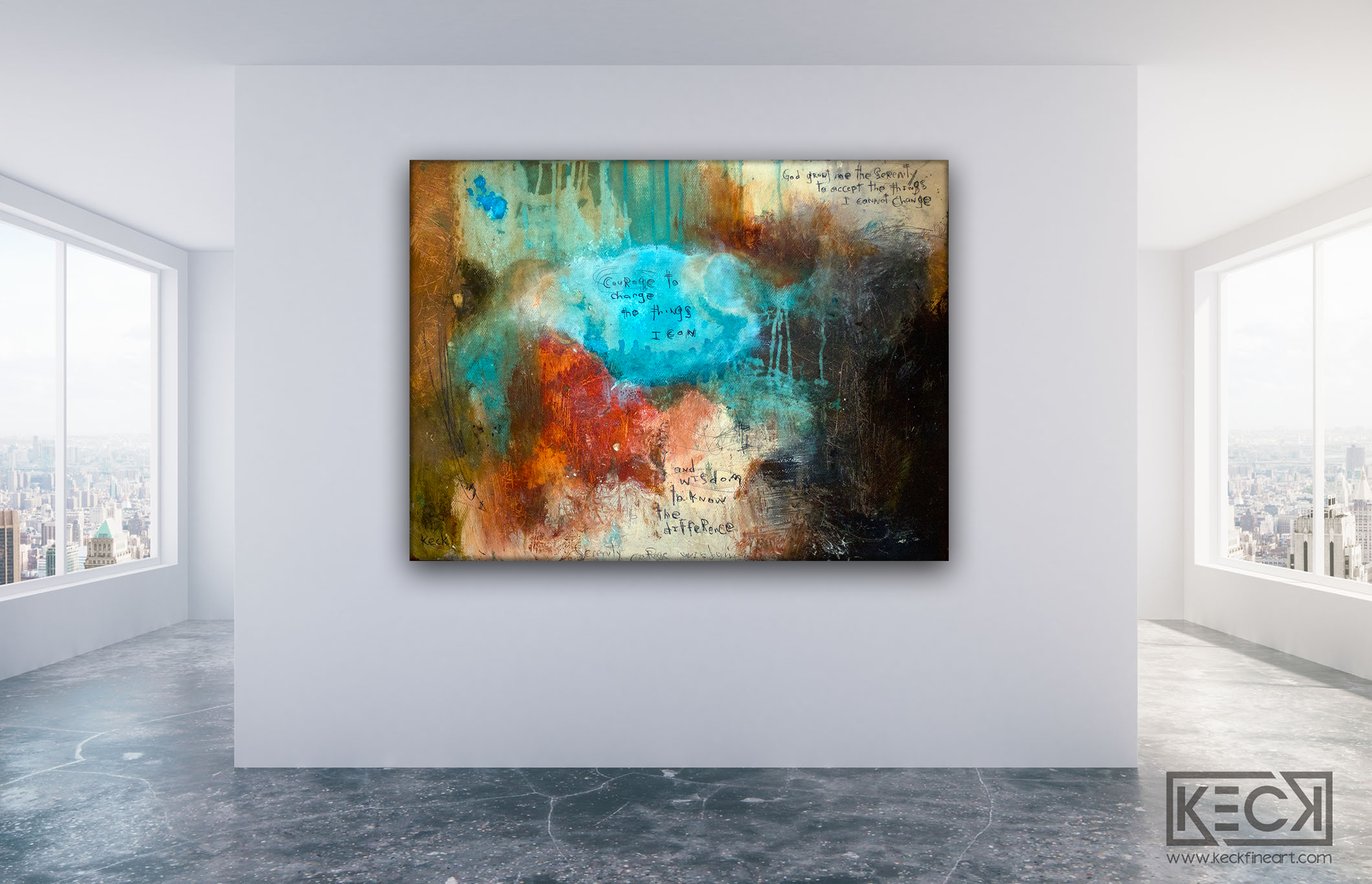 Scripture, cross and abstract art prints. raw, earth, organic - modern scripture and cross art by Keck.