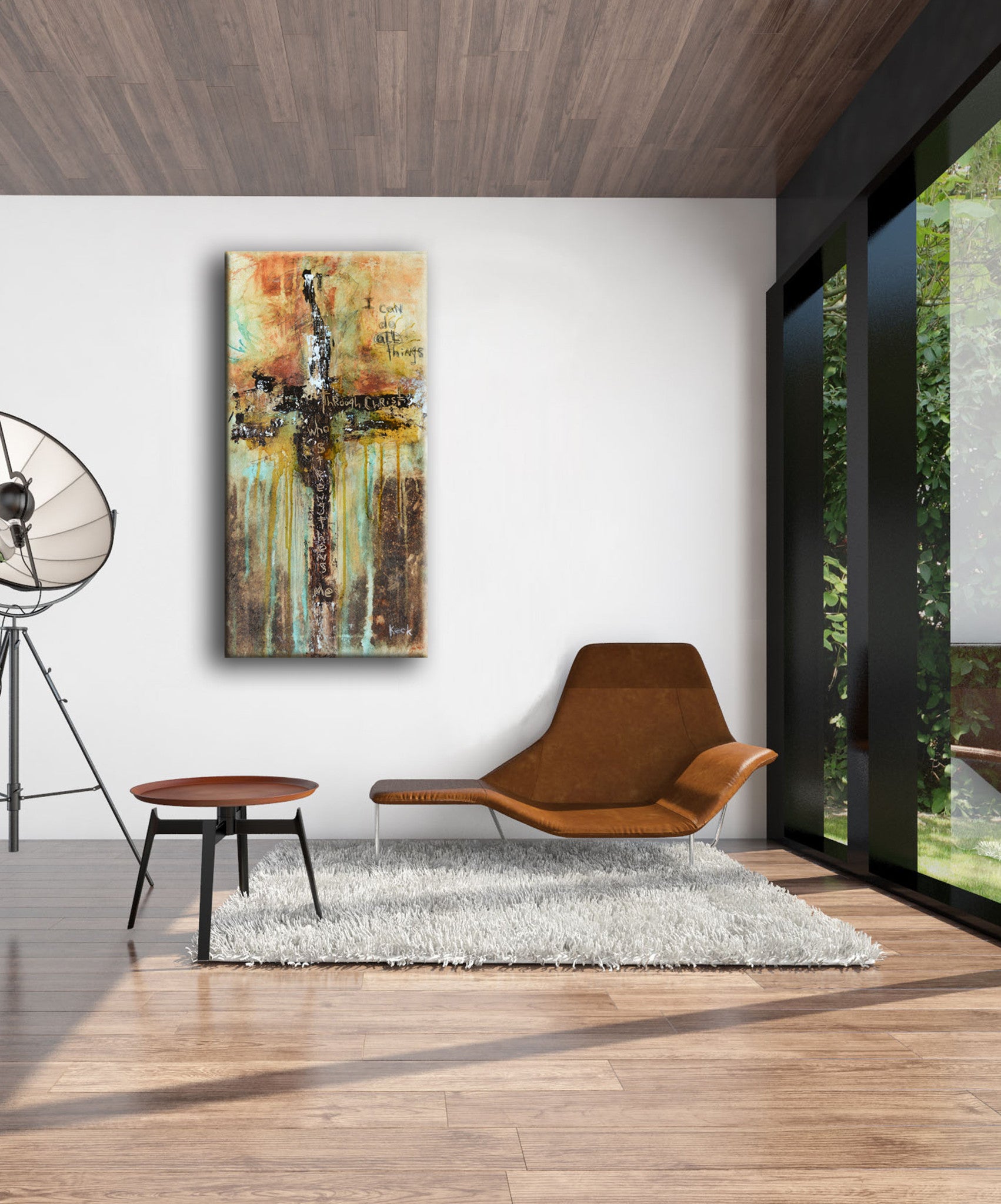 Abstract Cross Art<br>Canvas  Print