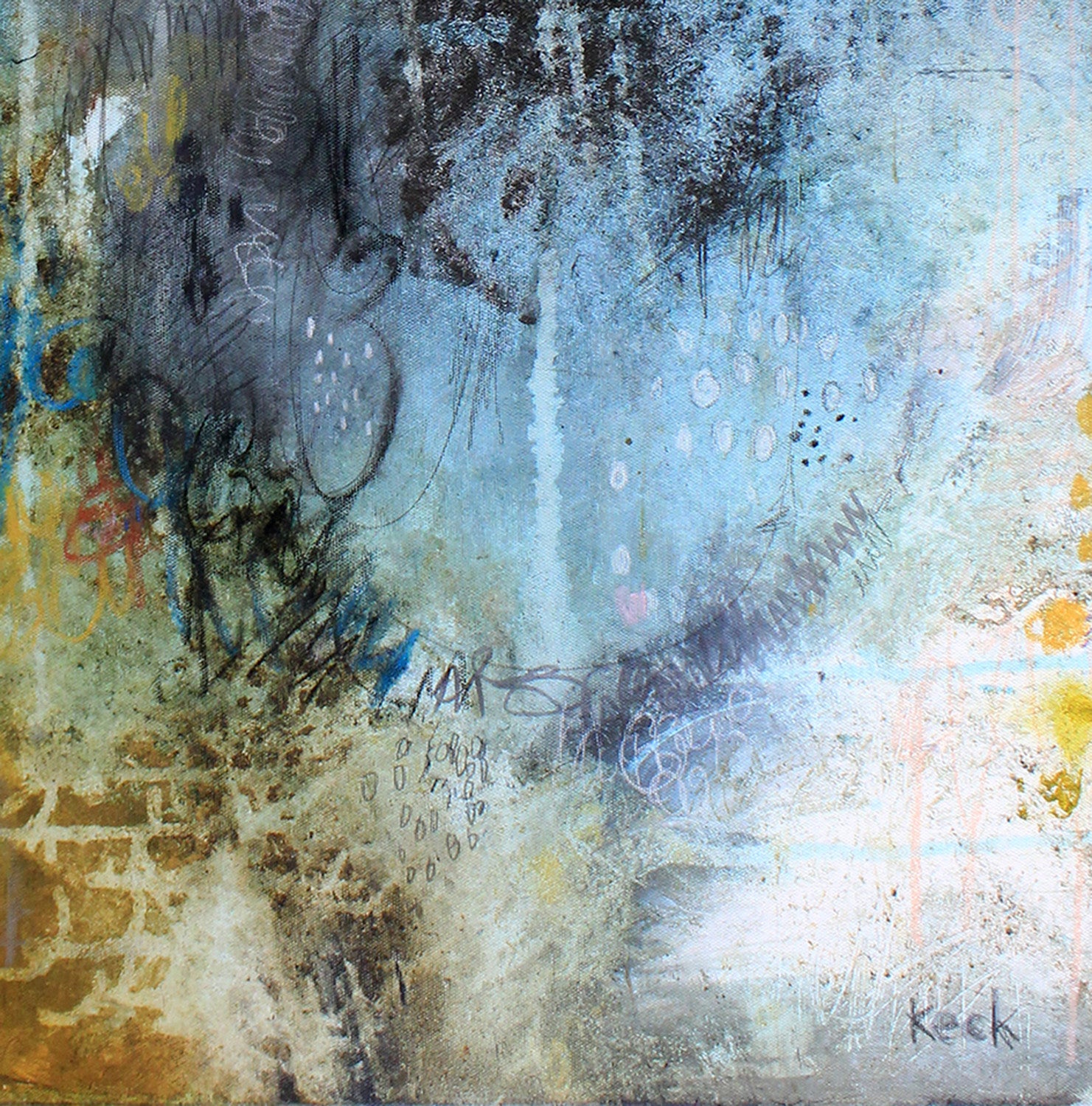 Moody & Organic Abstract<br>Canvas Art Print<br> Just A Dream