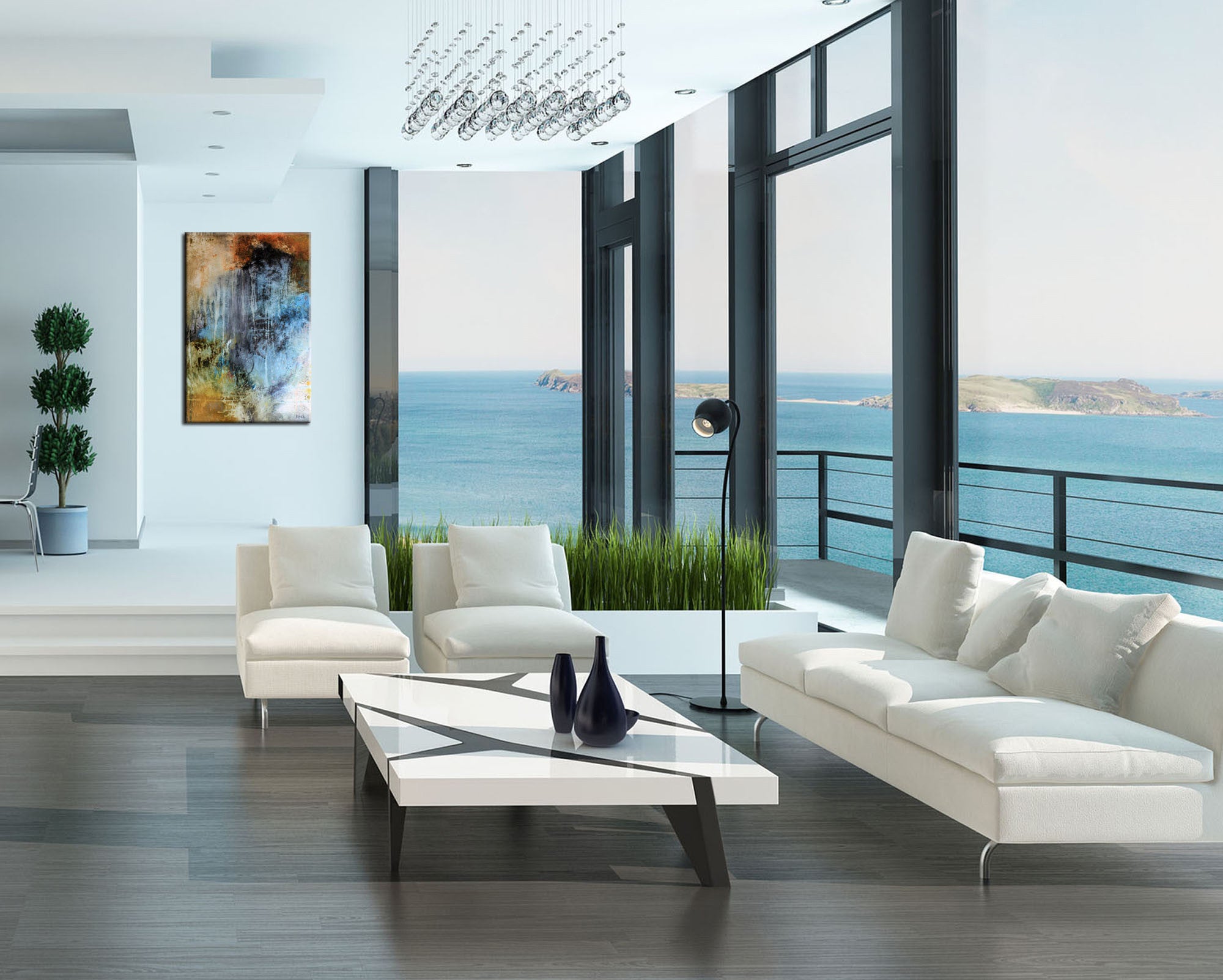 Moody & Organic Abstract<br>Canvas Art Print<br> Just A Dream