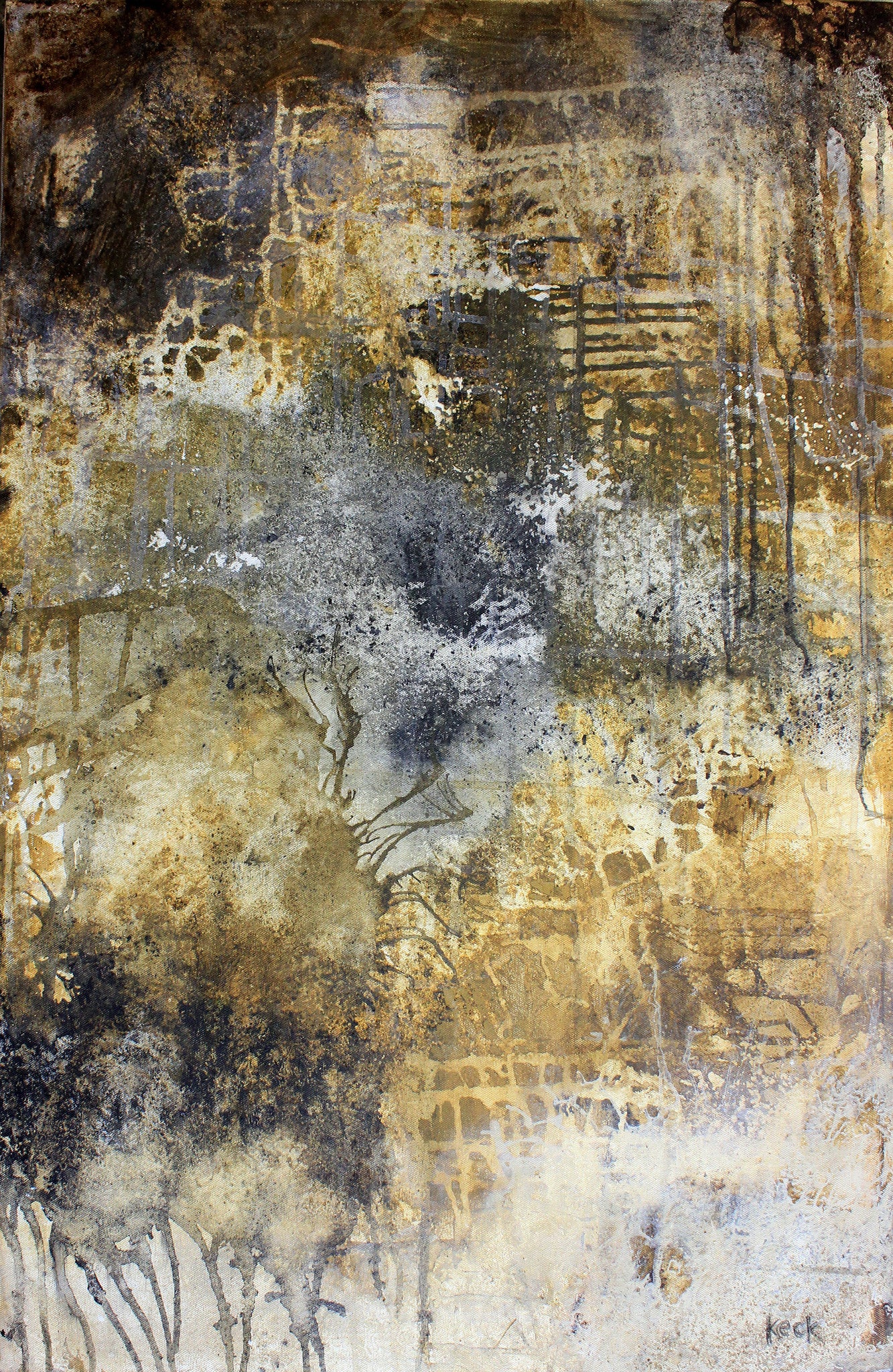 Organic & Raw Abstract<br>Canvas Art Print <br> Double Standard