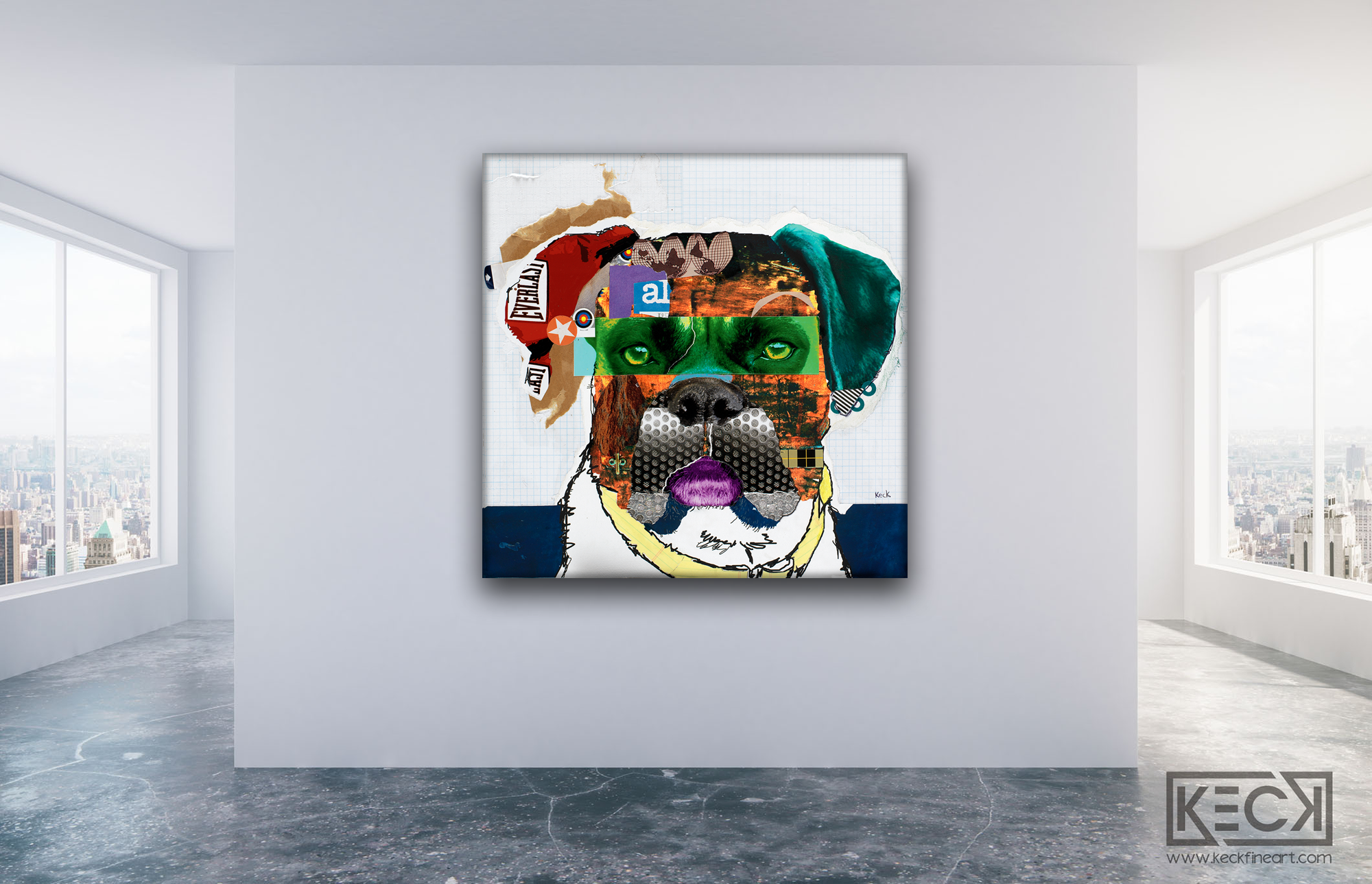 Large art prints of boxer dogs. Buy boxer dog art prints wholesale and retail.