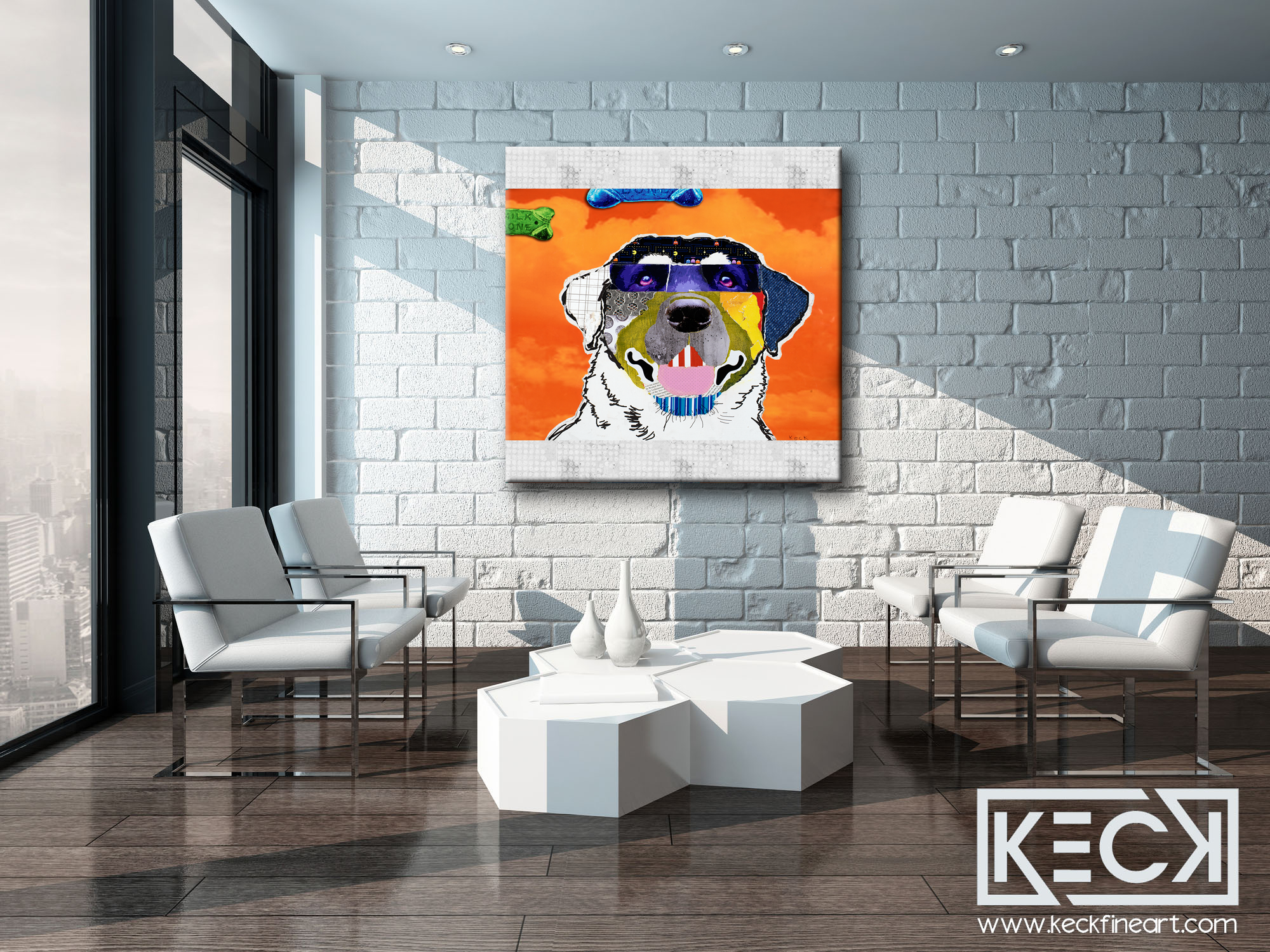 Large art print of Labrador Retriever. Labrador retriever pop art. Labrador retriever dog art. colorful labrador dog art