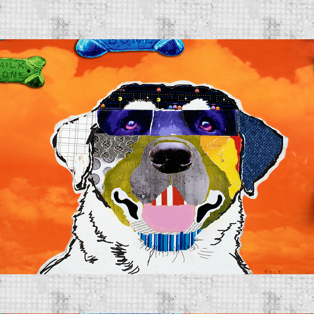 Labrador Dog Art by Michel Keck