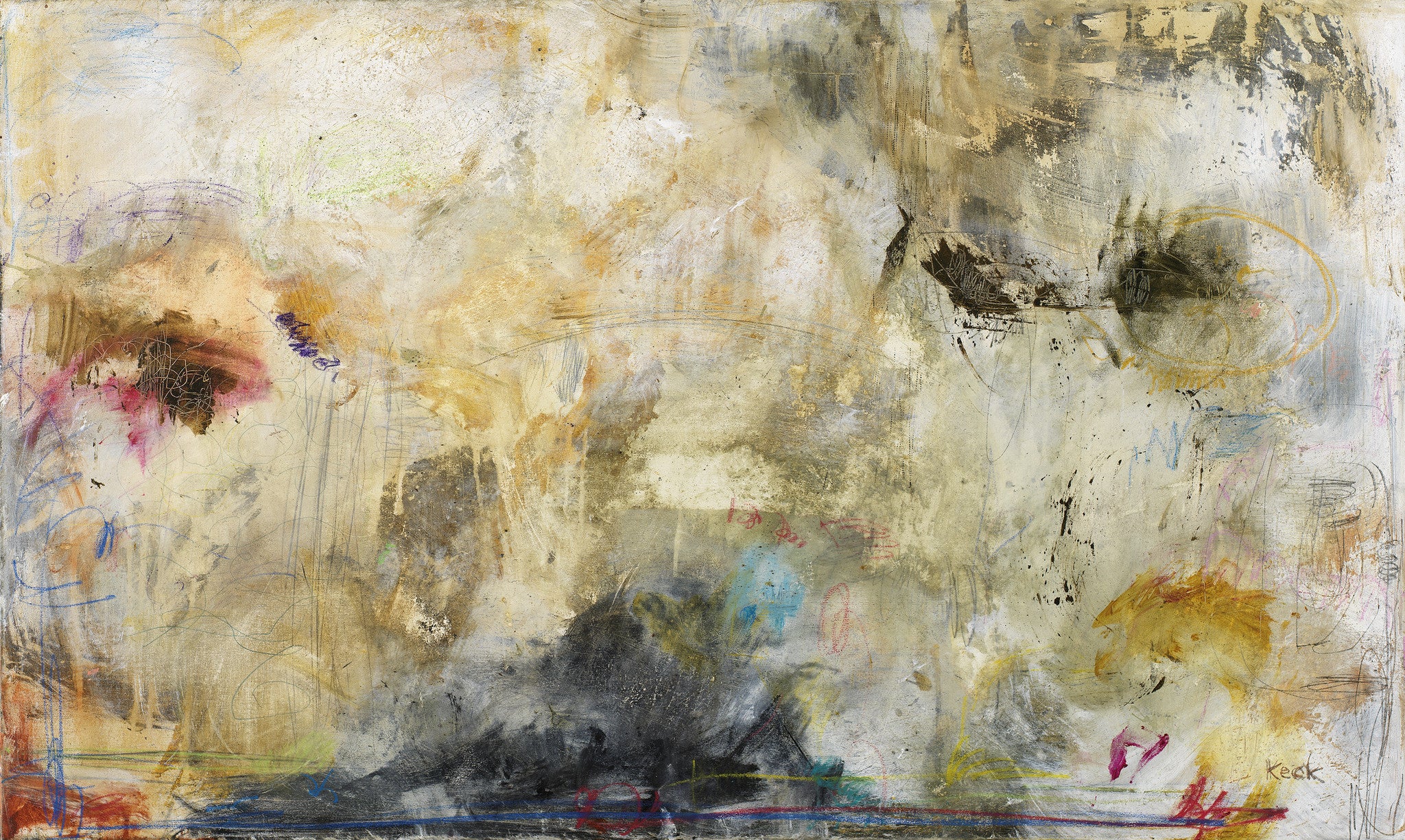 Organic Abstract Art Prints.  Raw, earthy, muted and energetic abstract art prints created for organic original art paintings by Michel Keck. 