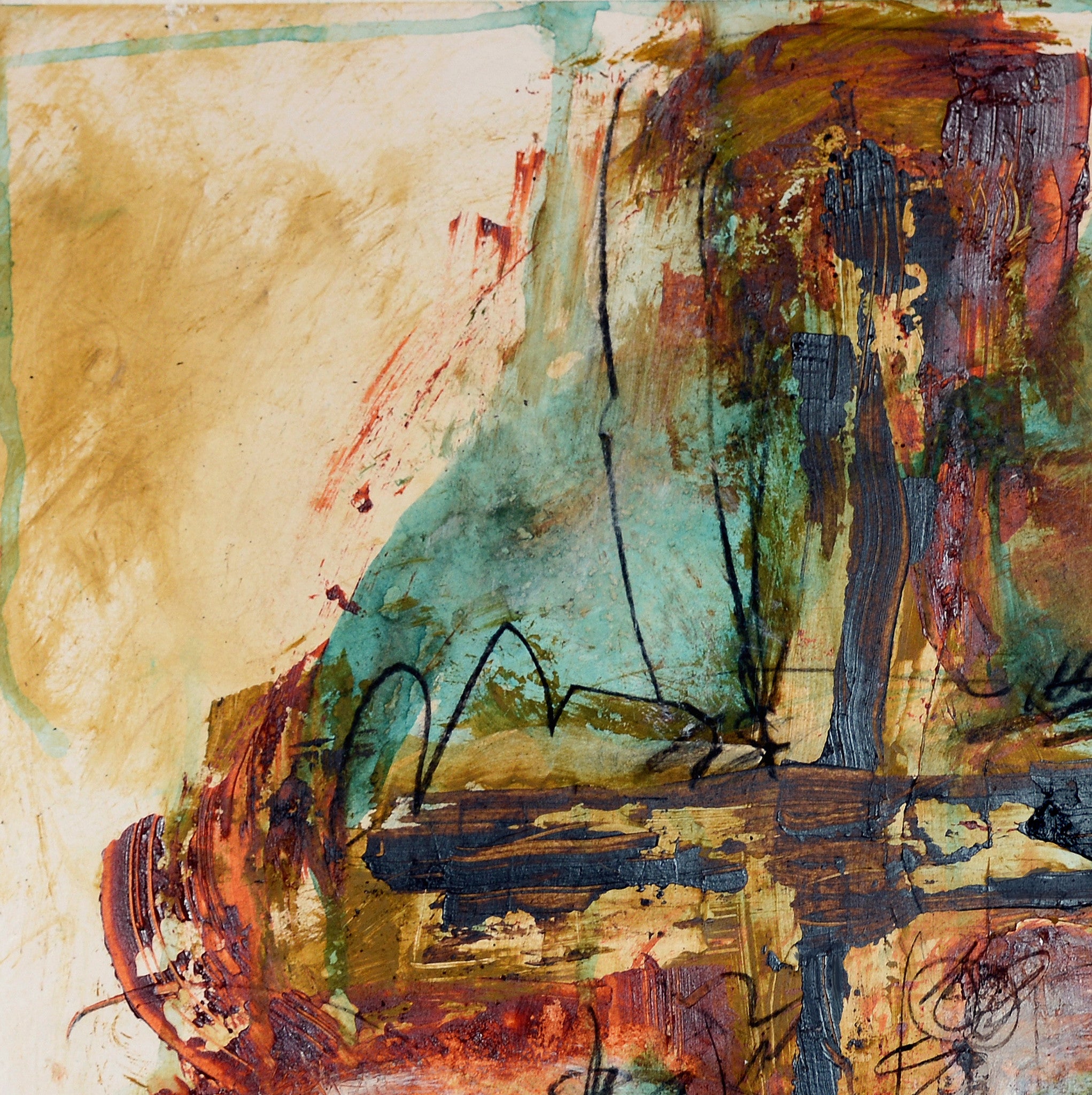 Popular abstract cross art made popular by Michel Keck.