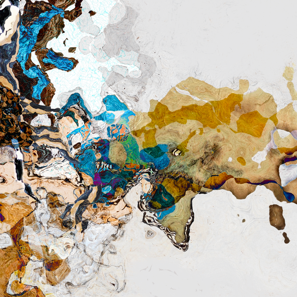#111701<br>Down The Rabbit Hole Series<br> You Used To Be<br> Much More Muchier <br> Abstract Art Canvas Print
