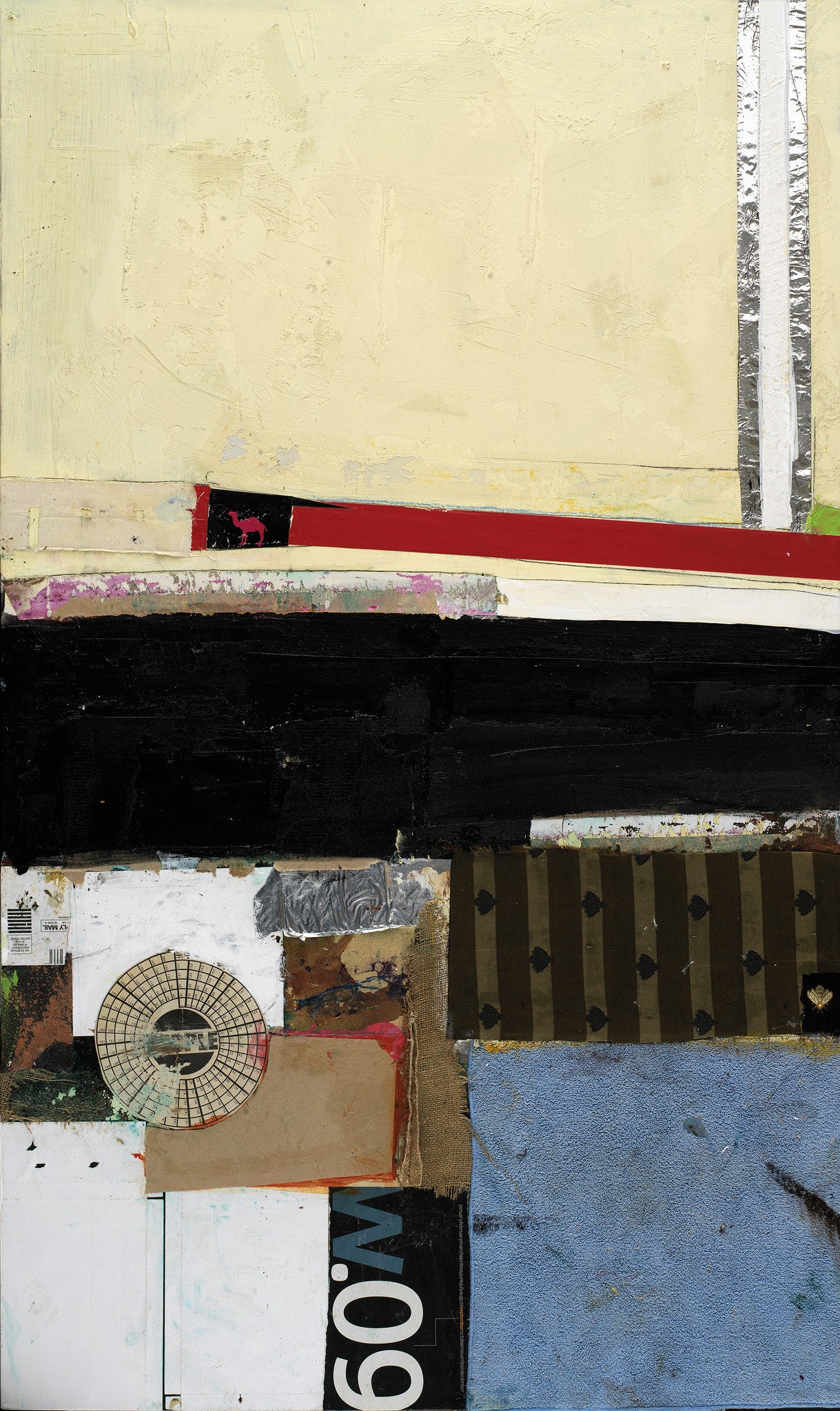 Original Mixed Media Painting<br> on Canvas in Floating Frame<br>Title: Against The Grain