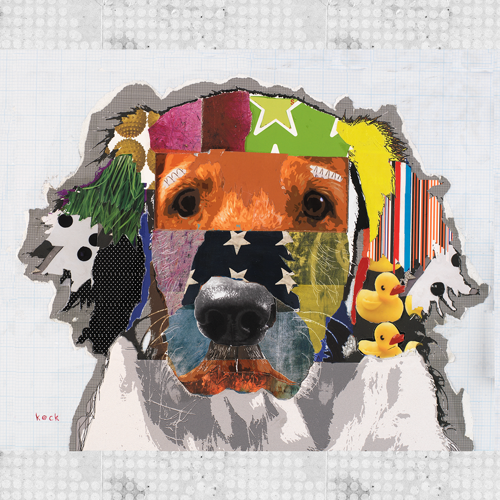 One of a Kind Golden Retriever Dog Art. Art prints of Golden Retrievers. 