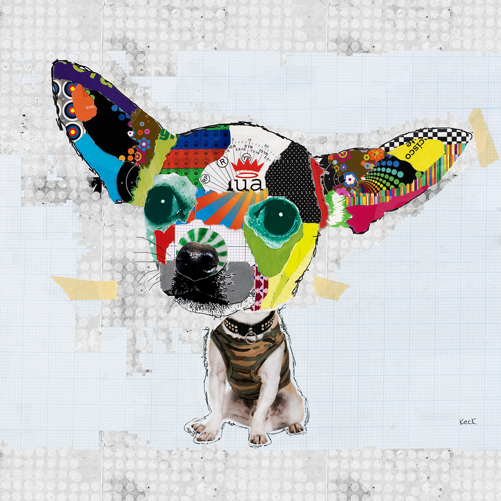 Short Hair Chihuahua Dog Art Print by Michel Keck