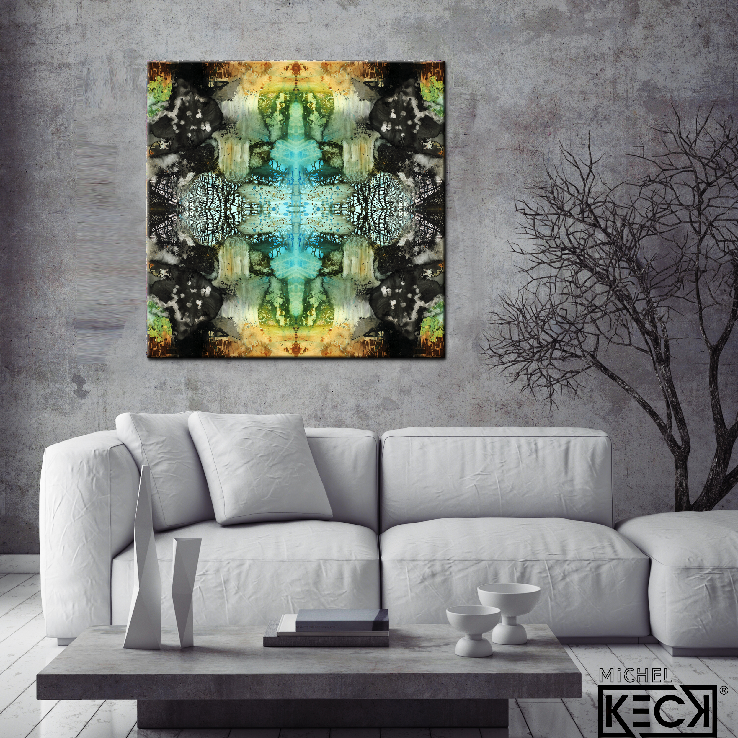 #DCRS1-32 <br> Echo Collection 32 <br>Abstract Art Canvas Print