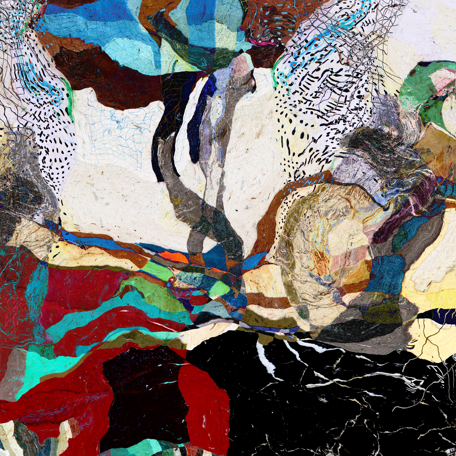 #DCRS1-43 <br> Echo Collection 43 <br> Abstract Art Canvas Print