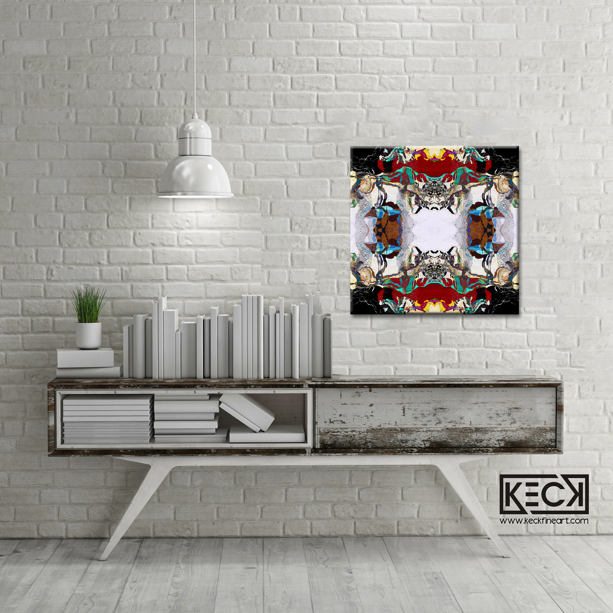 Upscale abstract art prints for modern interiors