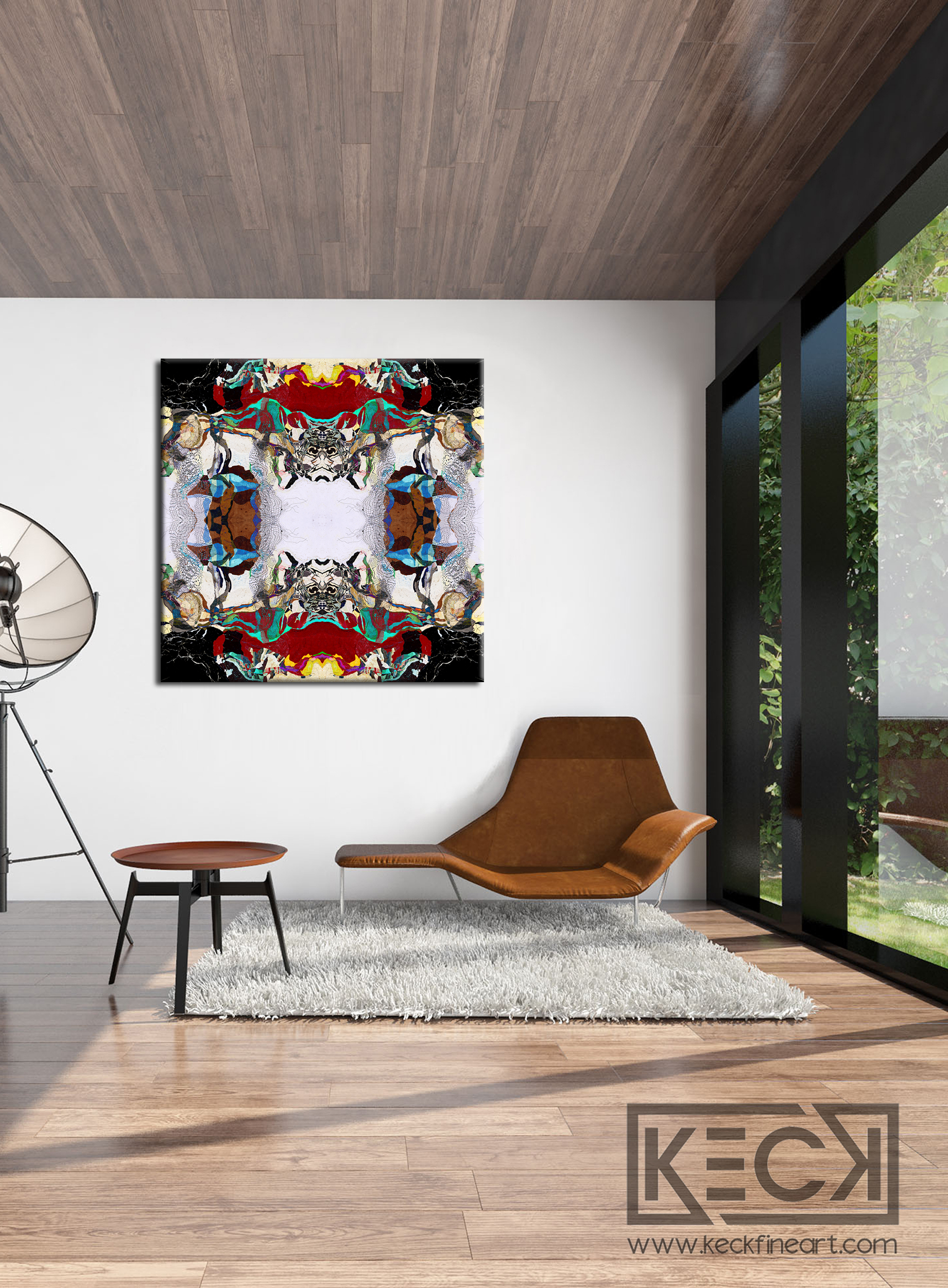Oversized abstract art prints