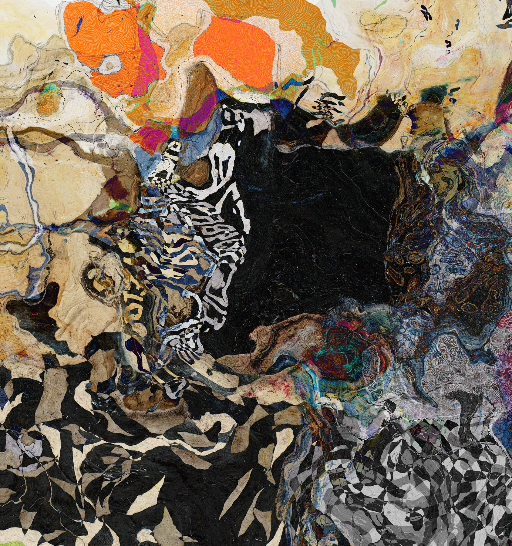 #DCRS1-50 <br> Echo Collection  <br> Abstract Art Canvas Print