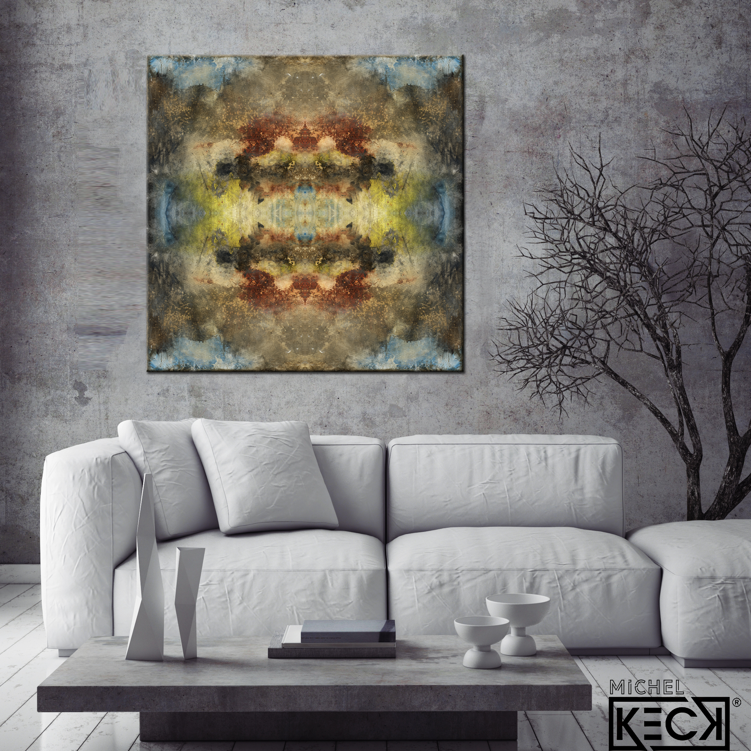 #DCRS1-53 <br> Echo Collection 53 <br> Abstract Art  Canvas Print