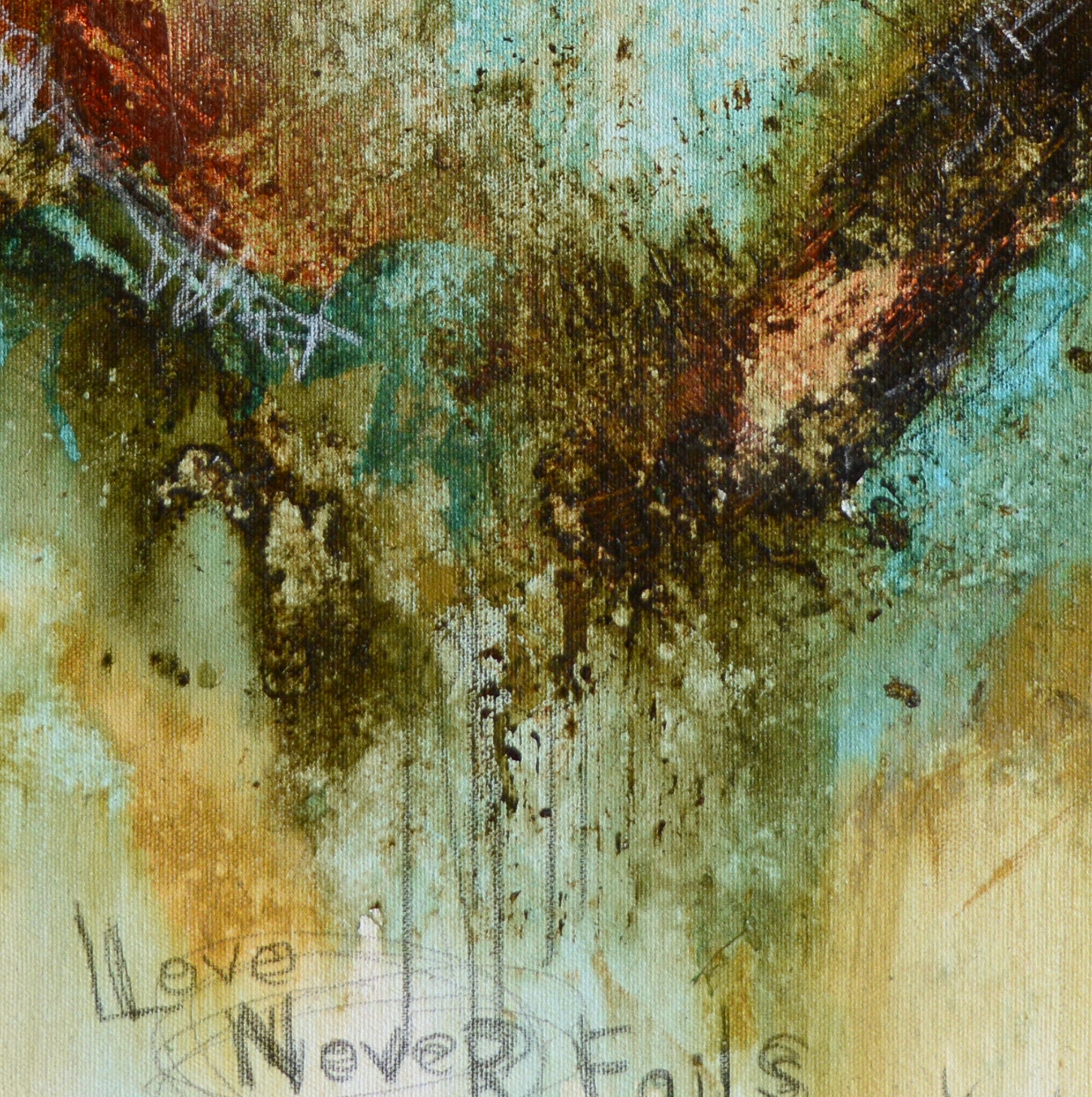 abstract heart art.  abstract heart art prints on canvas. michel keck abstract heart art.