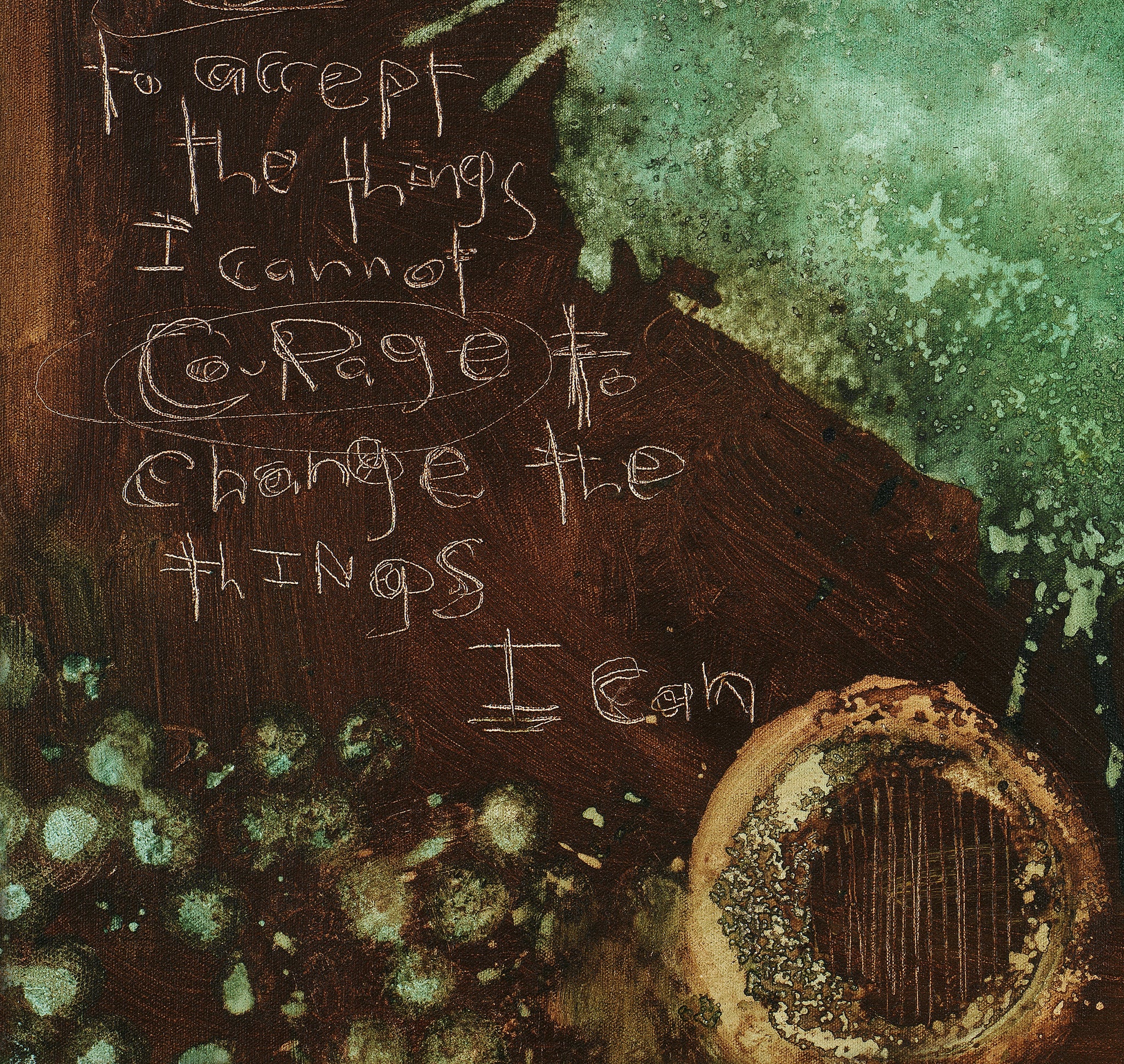 Serenity Prayer Art. Abstract prints by Michel Keck with the serenity prayer.