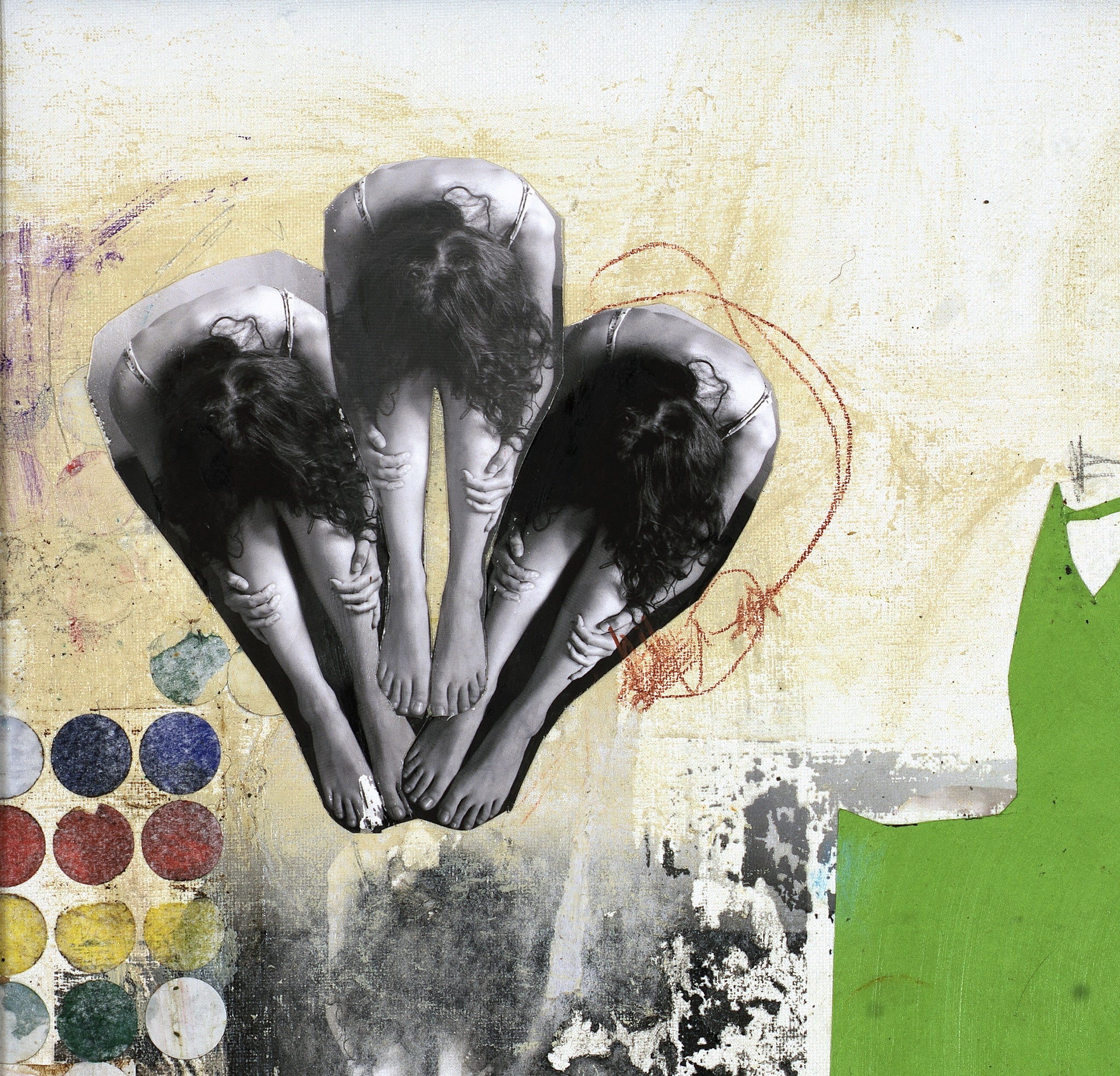 Collage Art Print<br>On Canvas<br> Title: Bury