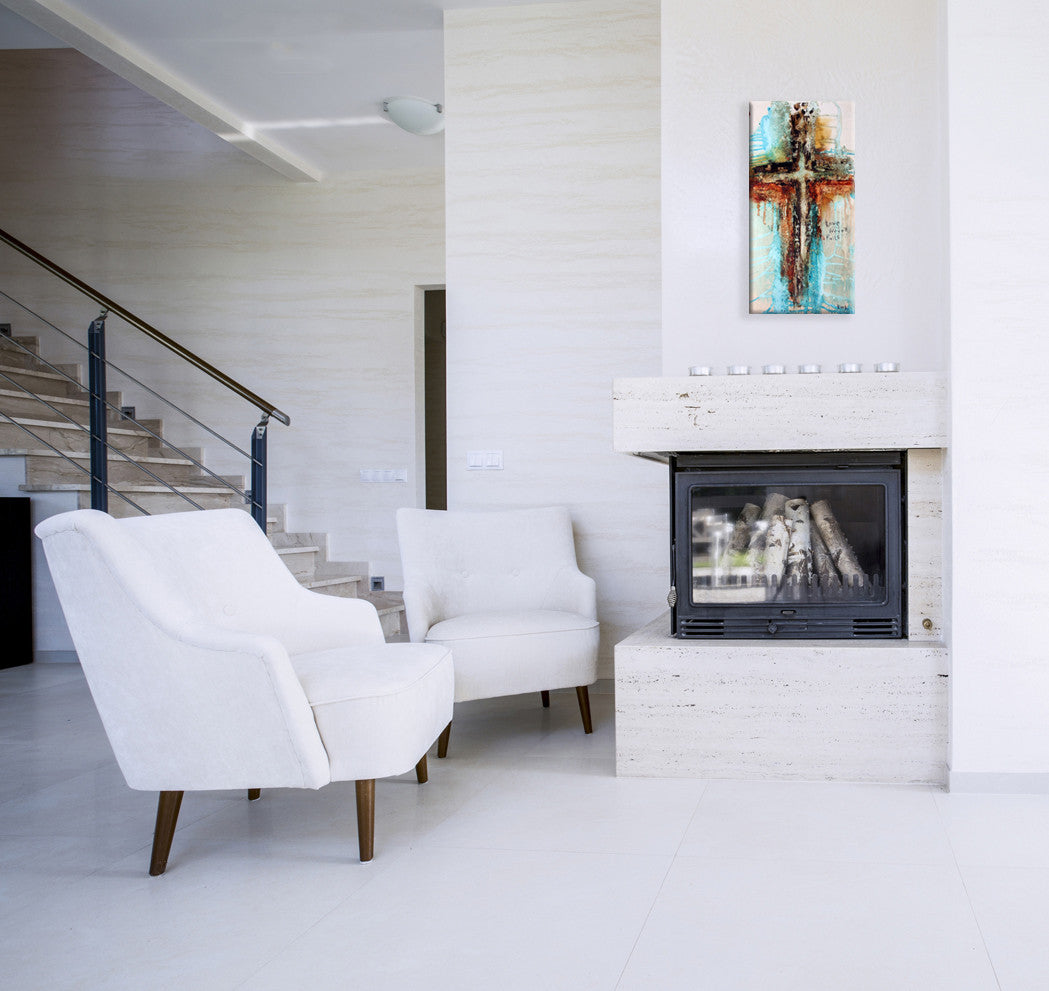 Abstract Cross Art <br>Canvas Print