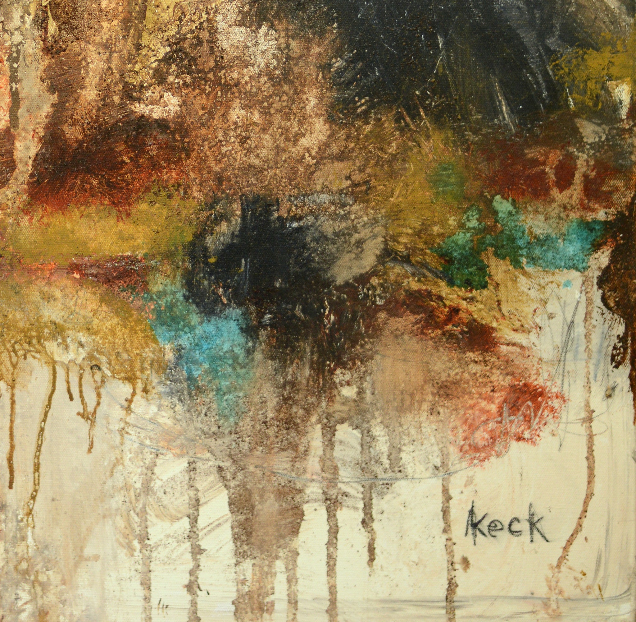 Scripture Art <br>Abstract Canvas Print<br> Deuteronomy 31:8