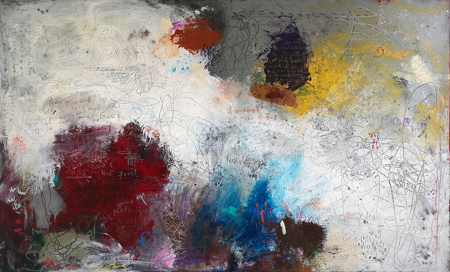 Express, raw and bold abstract scripture art paintings and prints.