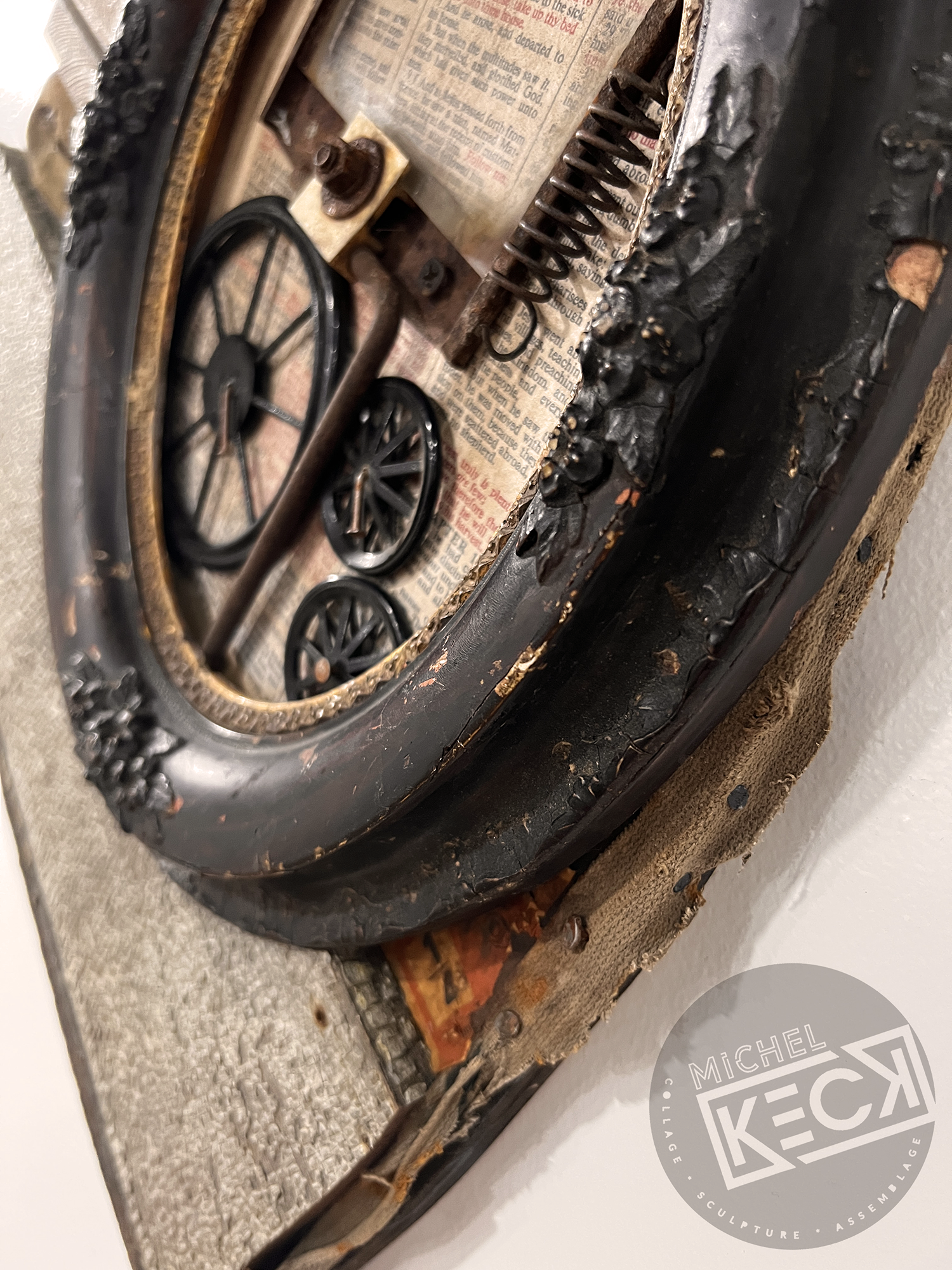 Heart Art Assemblage Gallery of artist Michel Keck