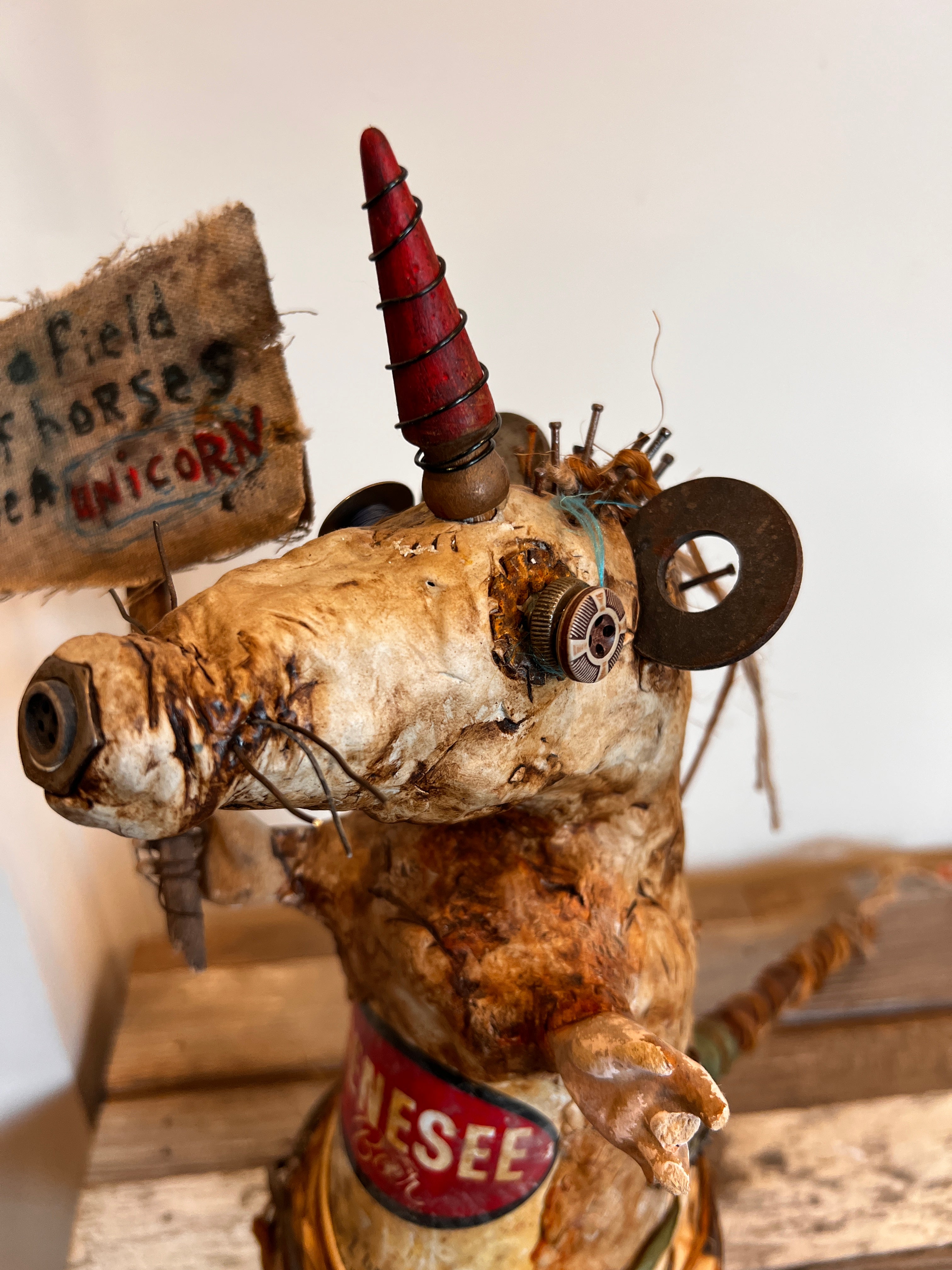 Beer Can Rat Sculpture <br>Be A Unicorn In A Field of Horses
