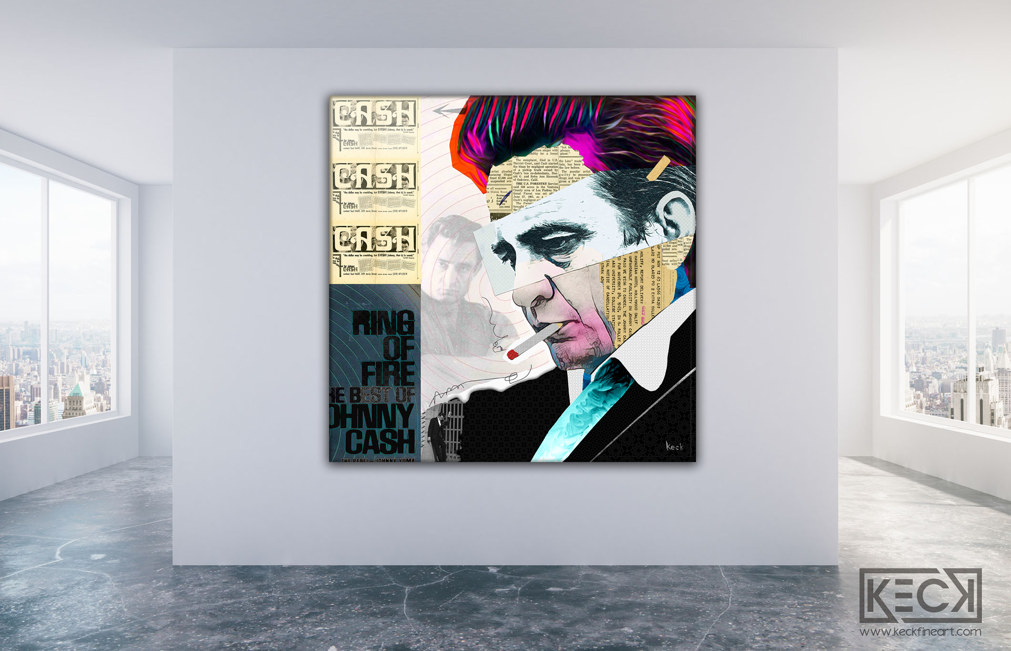 johnny cash art print