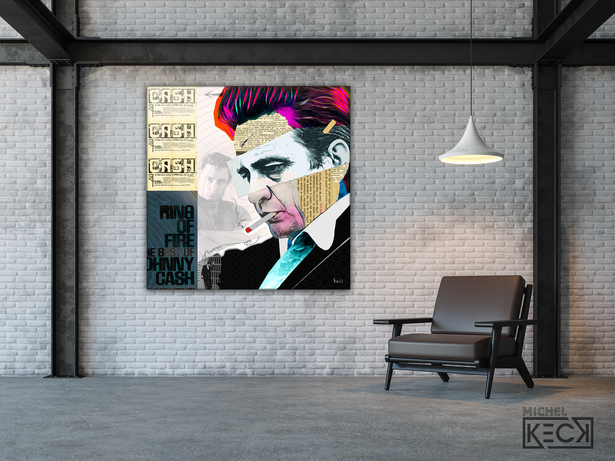 johnny cash pop art