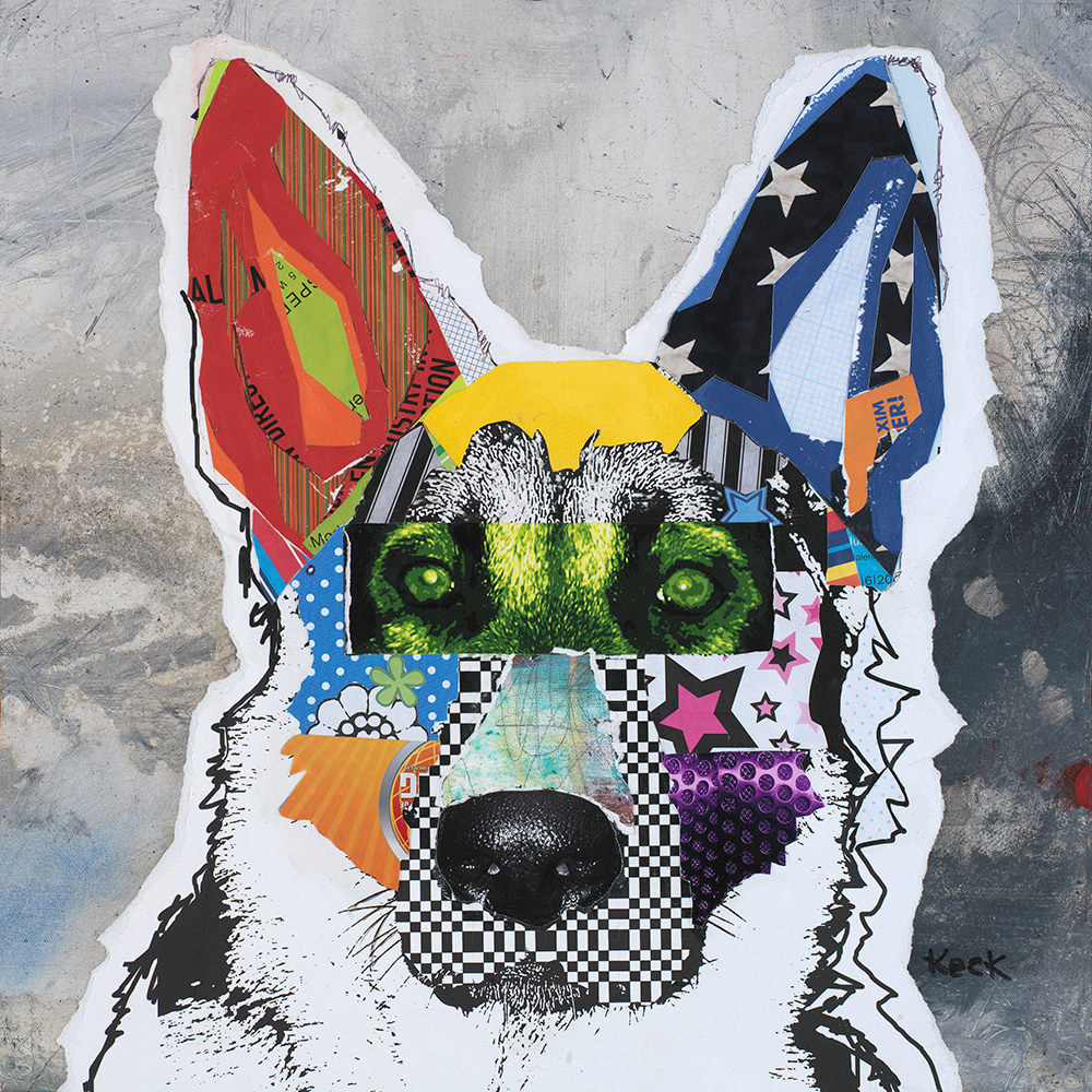 GERMAN SHEPHERD ART GALLERY | Colorful and Modern Dog Art by Michel Keck