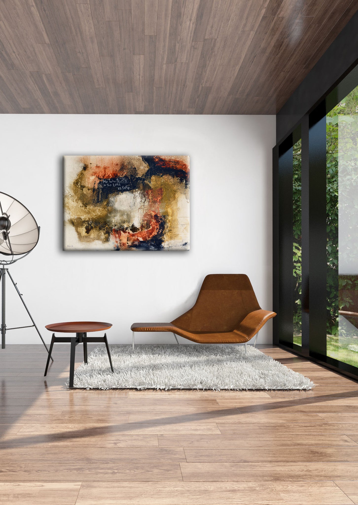 Contemporary art with Christian based theme.  Faith based abstract art scripture paintings