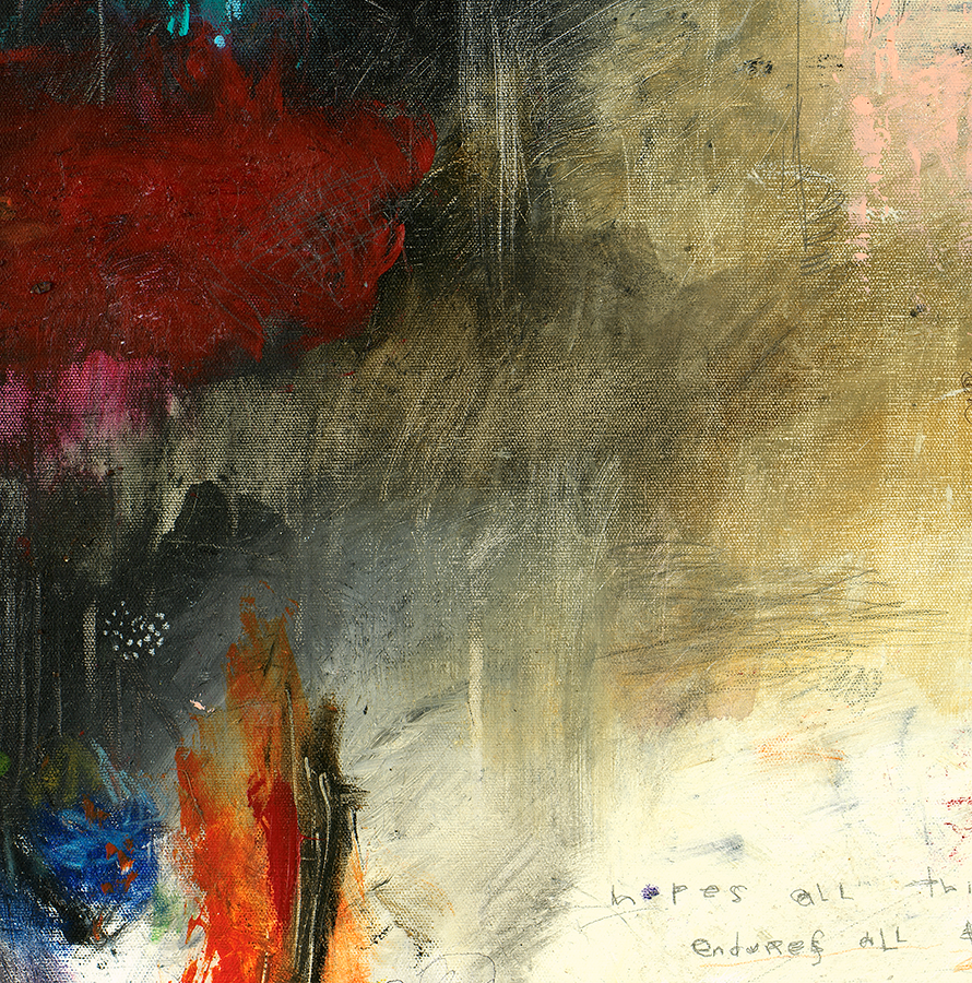 Michel Keck is an artist who has been painting abstract with embedded scripture for over two decades.  Her abstract scripture works are collected world-wide.