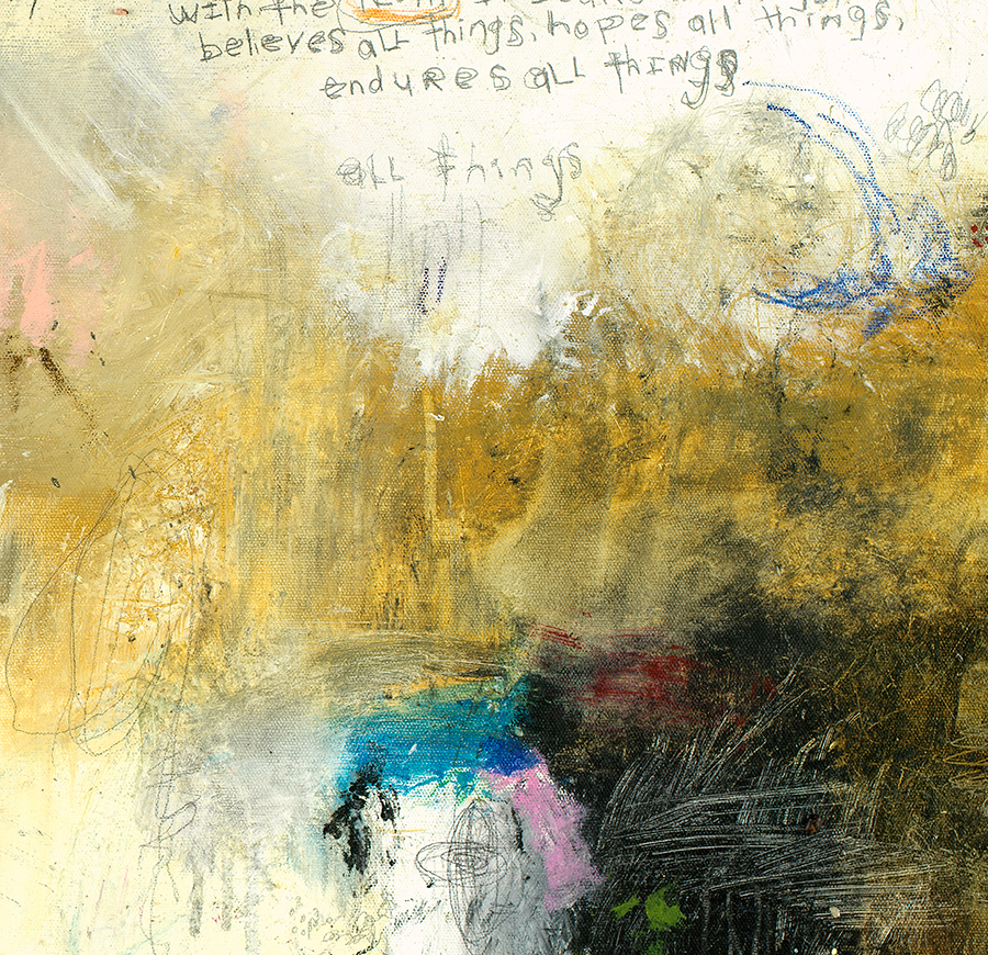 Religious Art Prints. Beautiful abstract art prints with embedded scripture and crosses.
