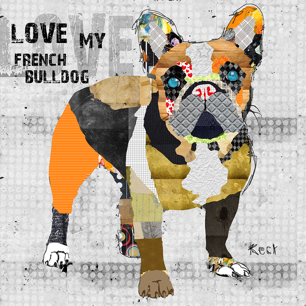 Frenchie Art | French Bulldog Original Art & Prints by Michel Keck