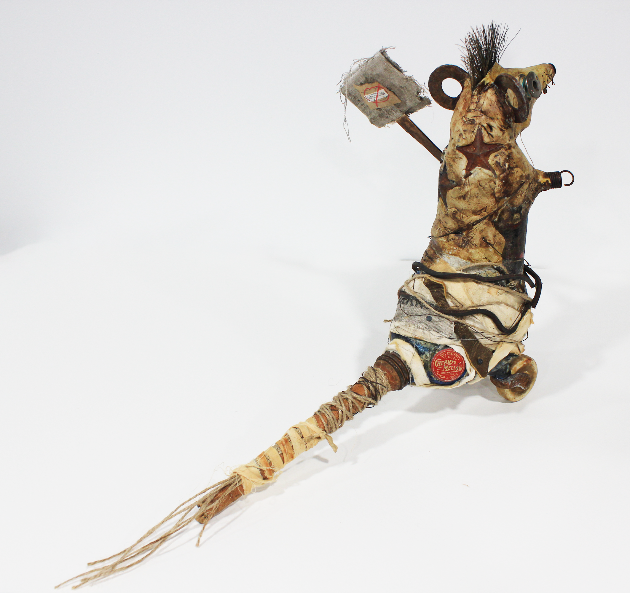 Beer Can Rat Sculpture <br> Not Made In China