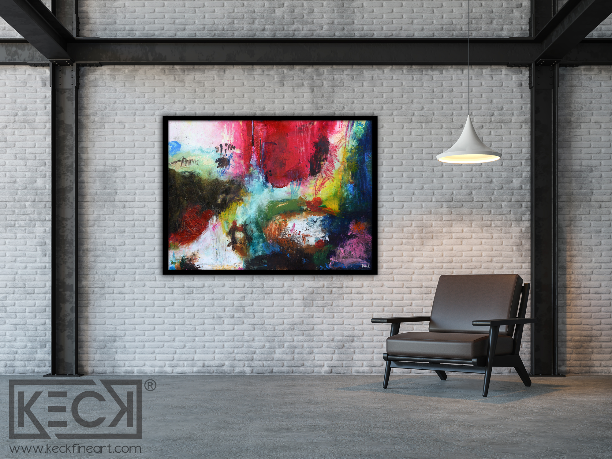 WALL ART COLORFUL ABSTRACT ART GALLERY 
