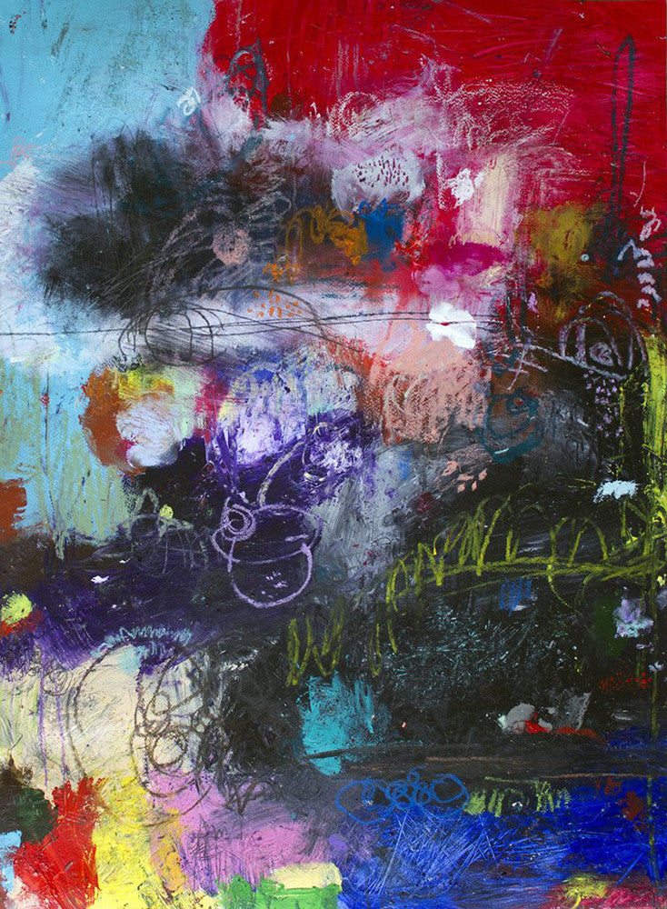 Wild, expressive, bold and COLORFUL abstract art prints of Michel Keck