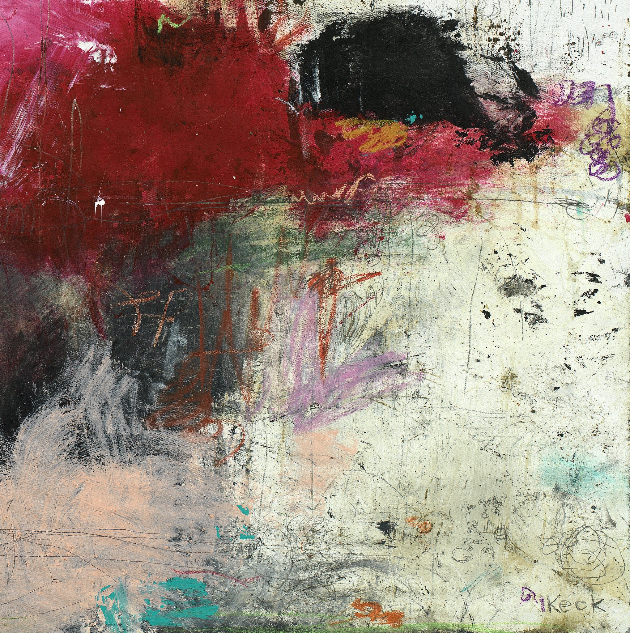 colorful expressive art prints - bold colored abstract art prints on canvas