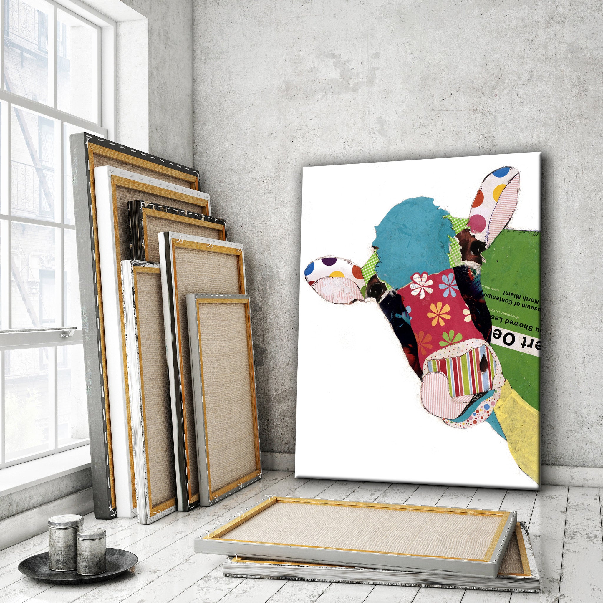 Cow I <br> Animal Art Canvas Print
