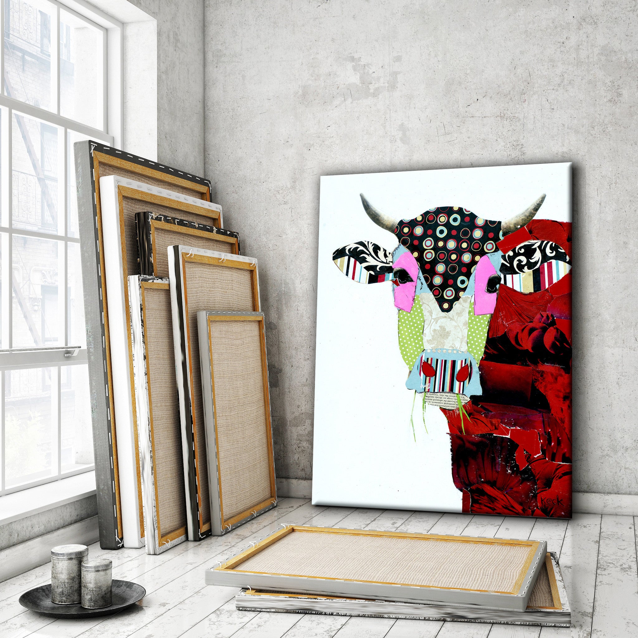 Cow II <br> Animal Art Canvas Print