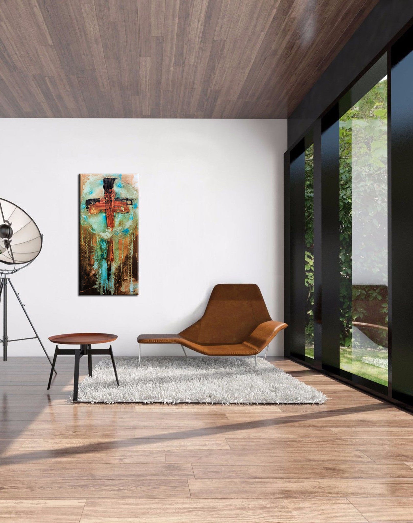 Spiritual Abstract art cross paintings and abstract art prints